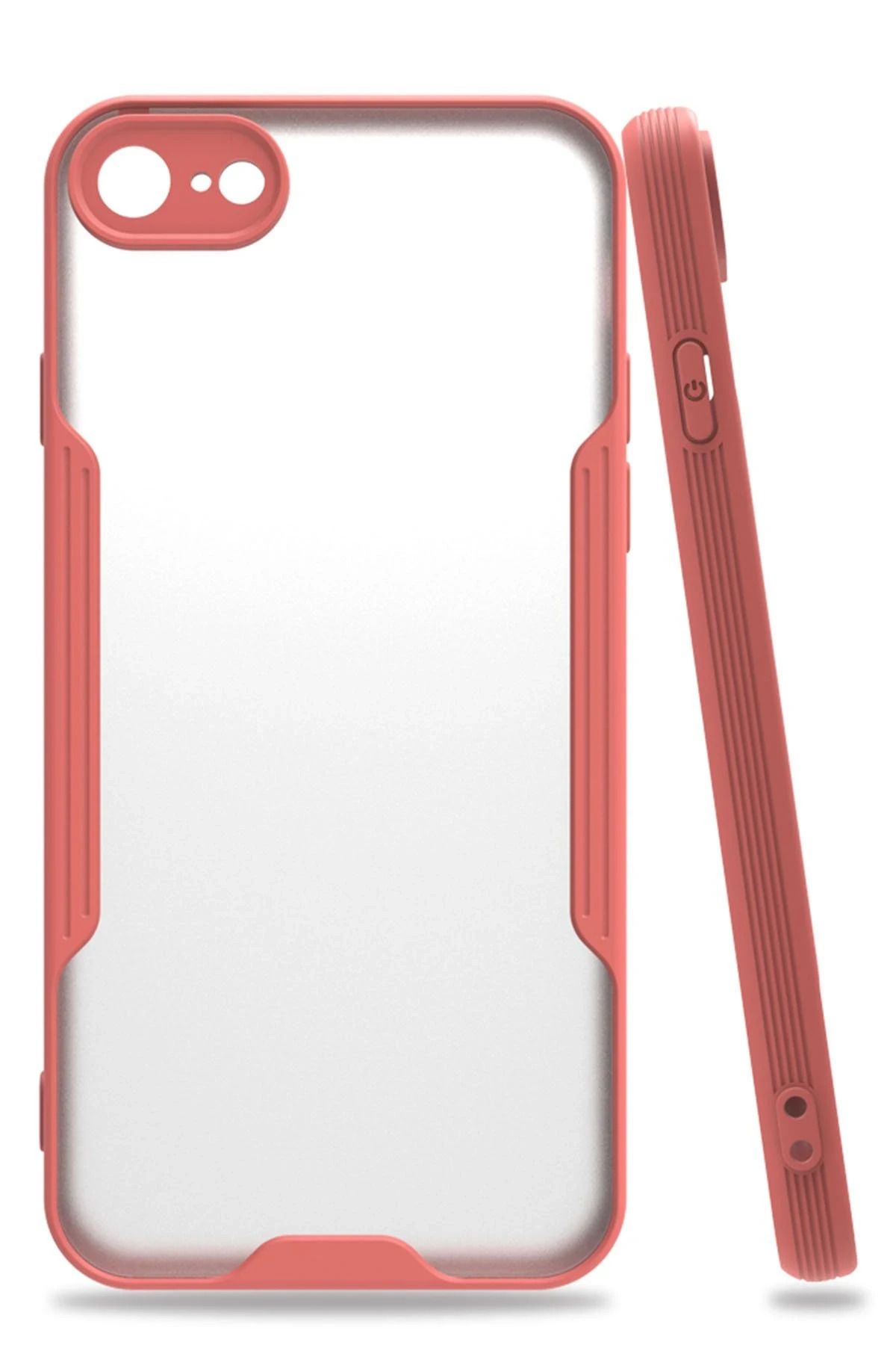 NewFace iPhone 7 Kılıf Platin Silikon - Pembe NRMSA