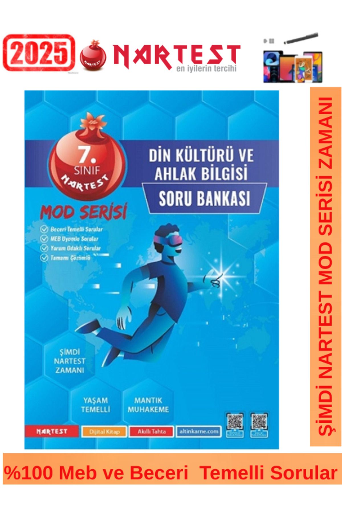 Fenomen Yayıncılık Nartest 2025 7.Sınıf Mod Serisi Din Kültürü Ahlak Bilgisi Video Çözümlü Soru Bankası+Android Kalem