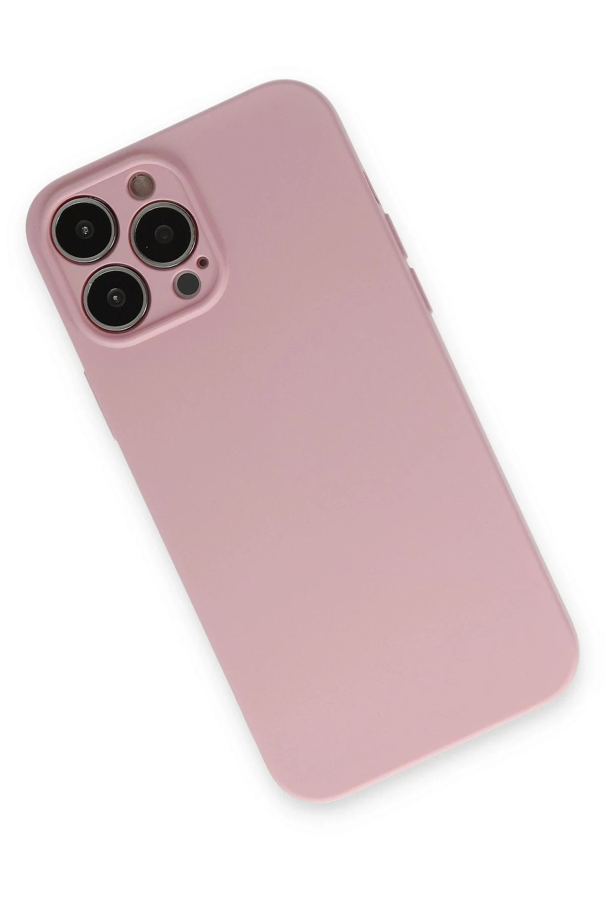 NewFace iPhone 13 Pro Kılıf Nano içi Kadife Silikon - Pembe DPMAH