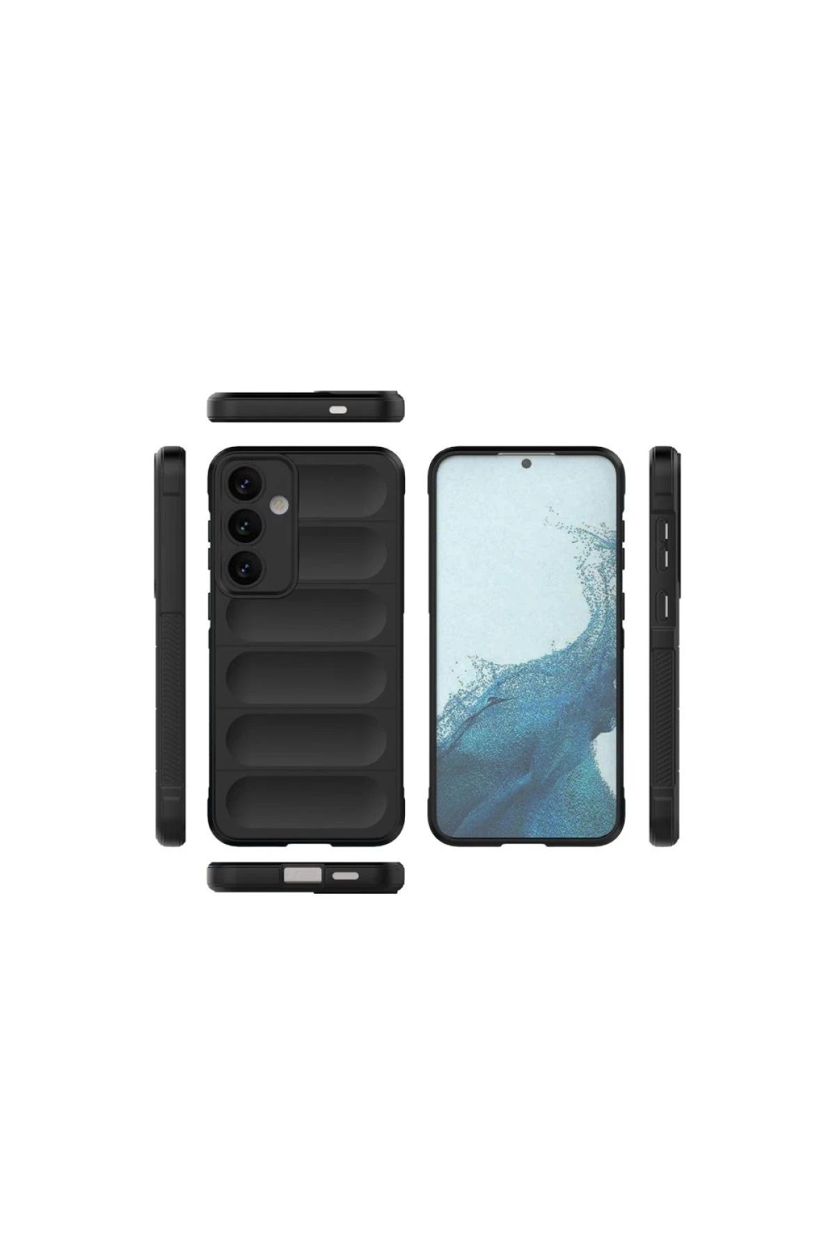 NewFace Galaxy S24 FE Kılıf Optimum Silikon - Siyah BSTMY