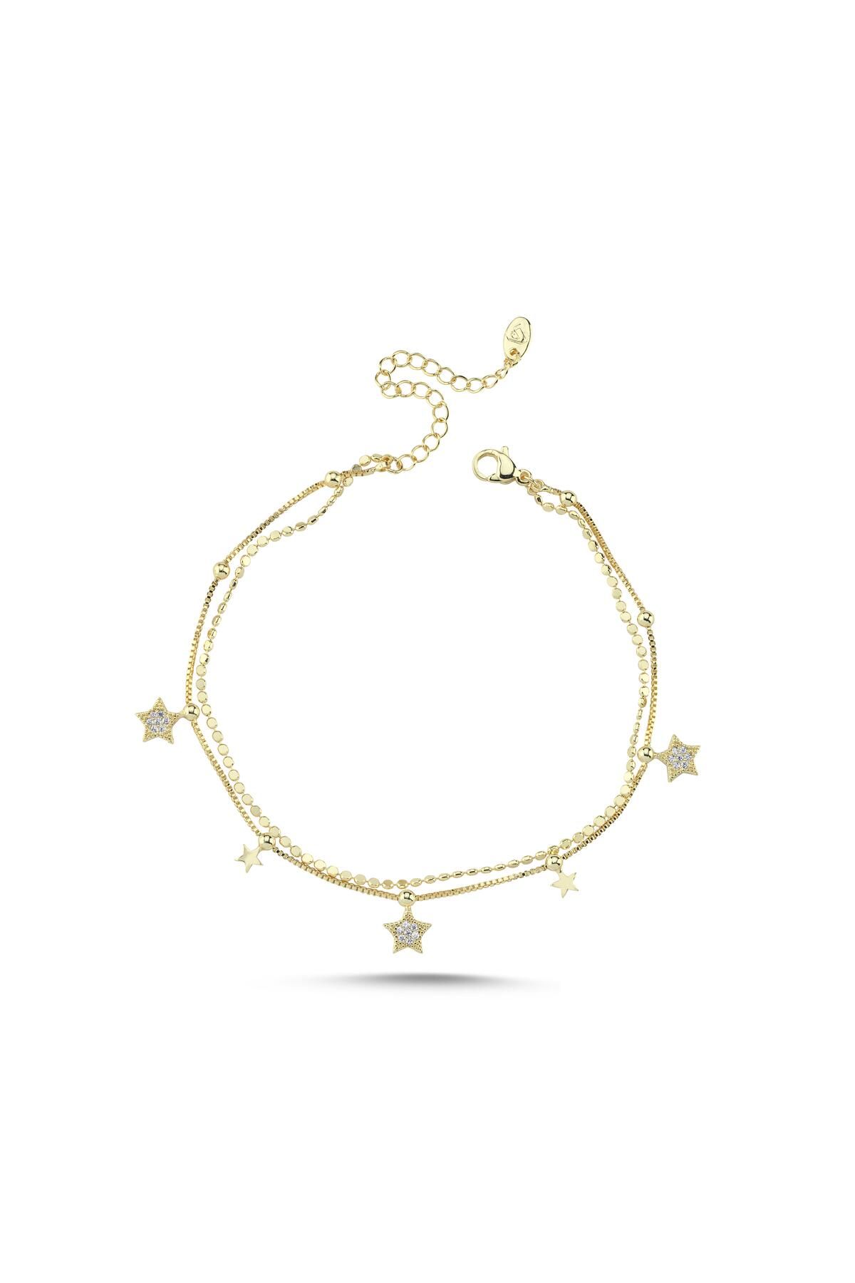 Venus Design Çelik Taşlı Yıldız Halhal