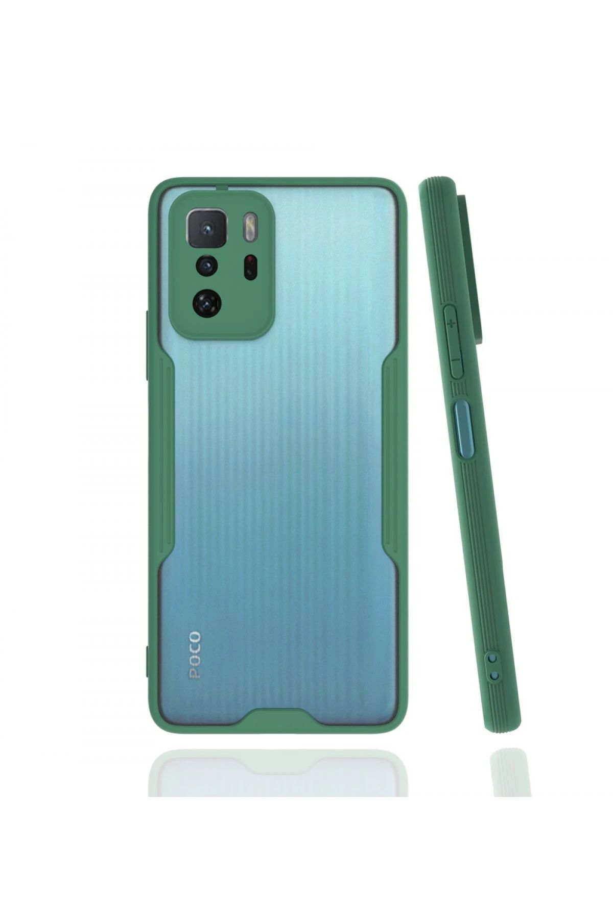 NewFace Xiaomi Poco X3 GT Kılıf Platin Silikon - Yeşil BSTMY
