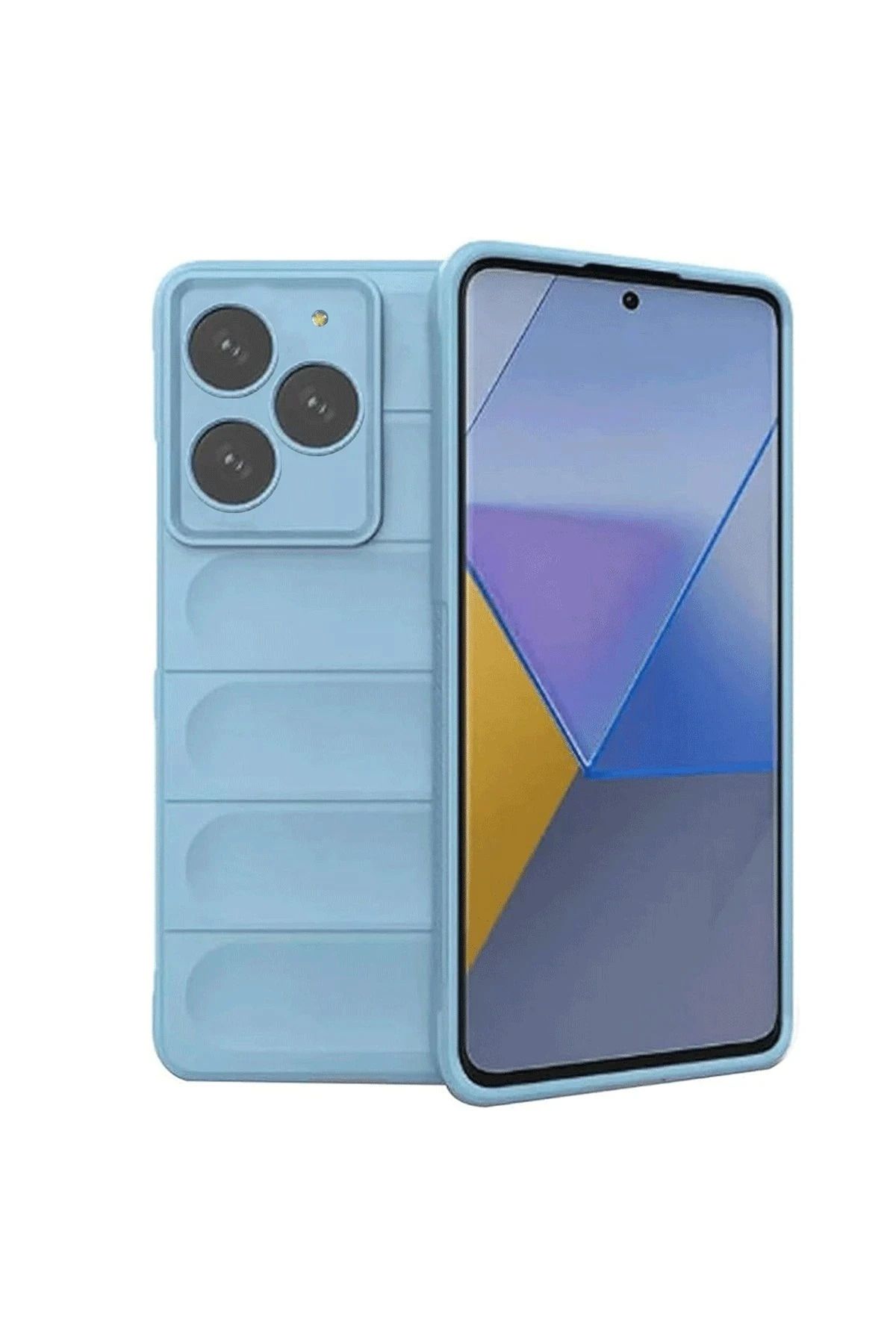 NewFace General Mobile Era 50 Uyumlu Kılıf Optimum Silikon - Sky Blue BSTMY