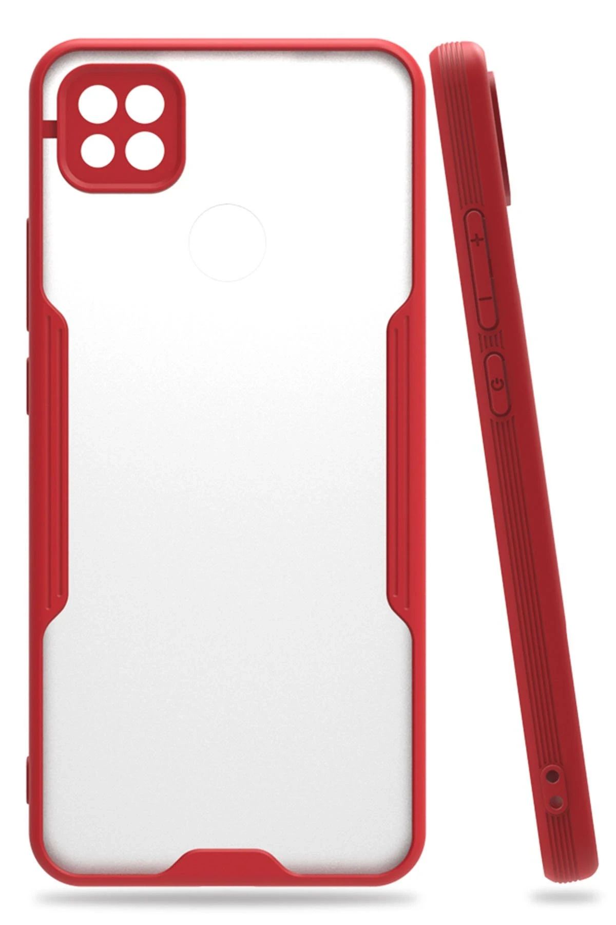 NewFace Xiaomi Redmi 9C Kılıf Platin Silikon - Kırmızı BSTMY