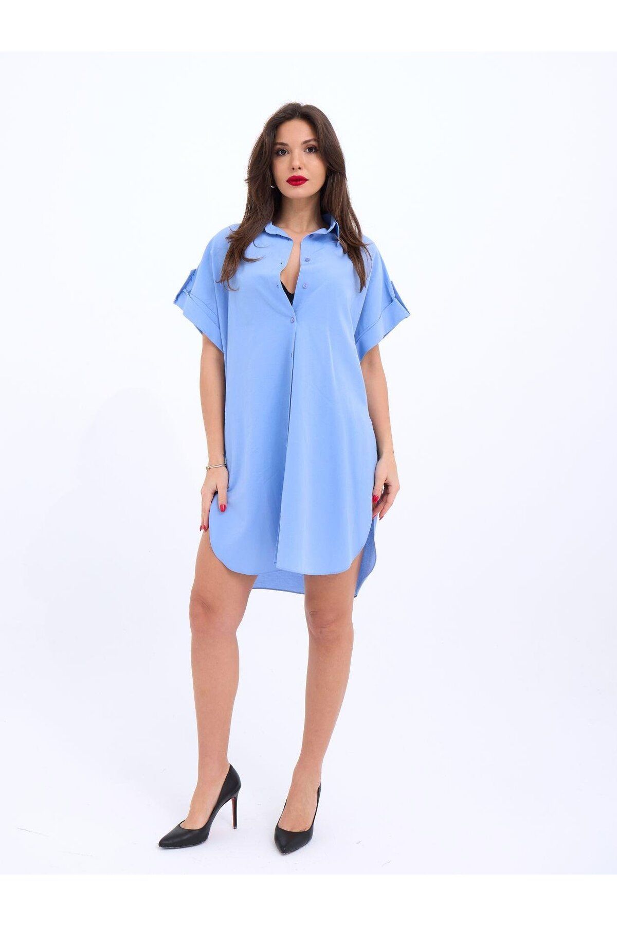 ARUZ MODA 5488 GÖMLEK-MAVİ