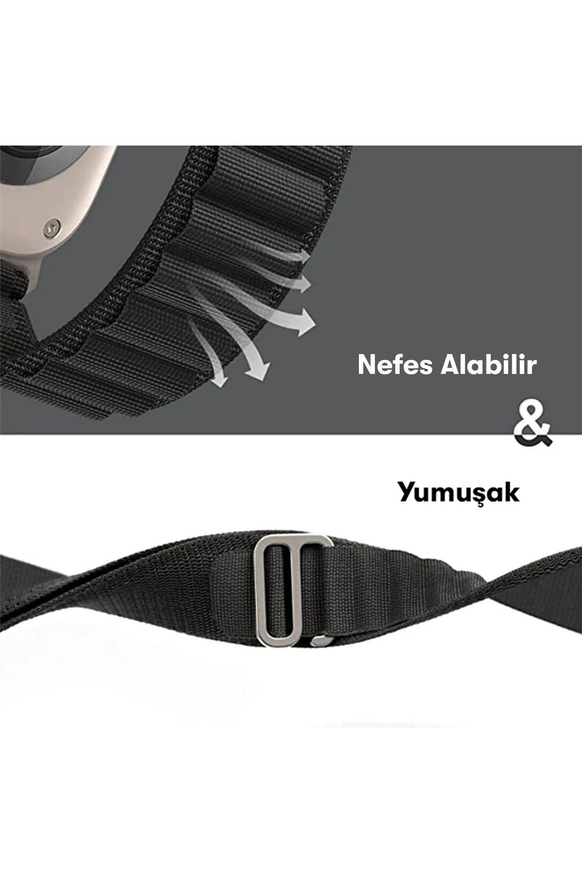 NewFace Apple Watch 38mm Mountain Kordon - Sarı BSTMY
