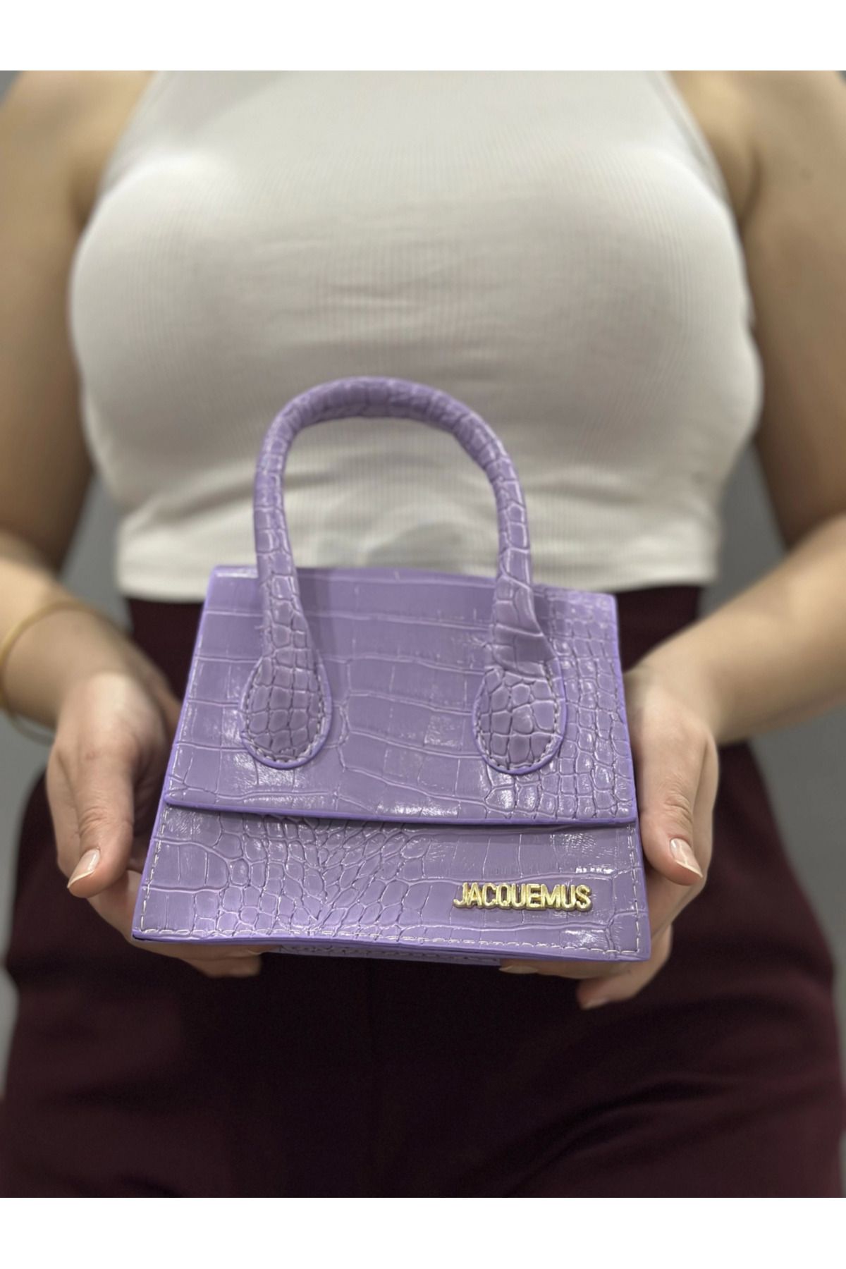 FTA TİCARET luxe lila cilt çanta