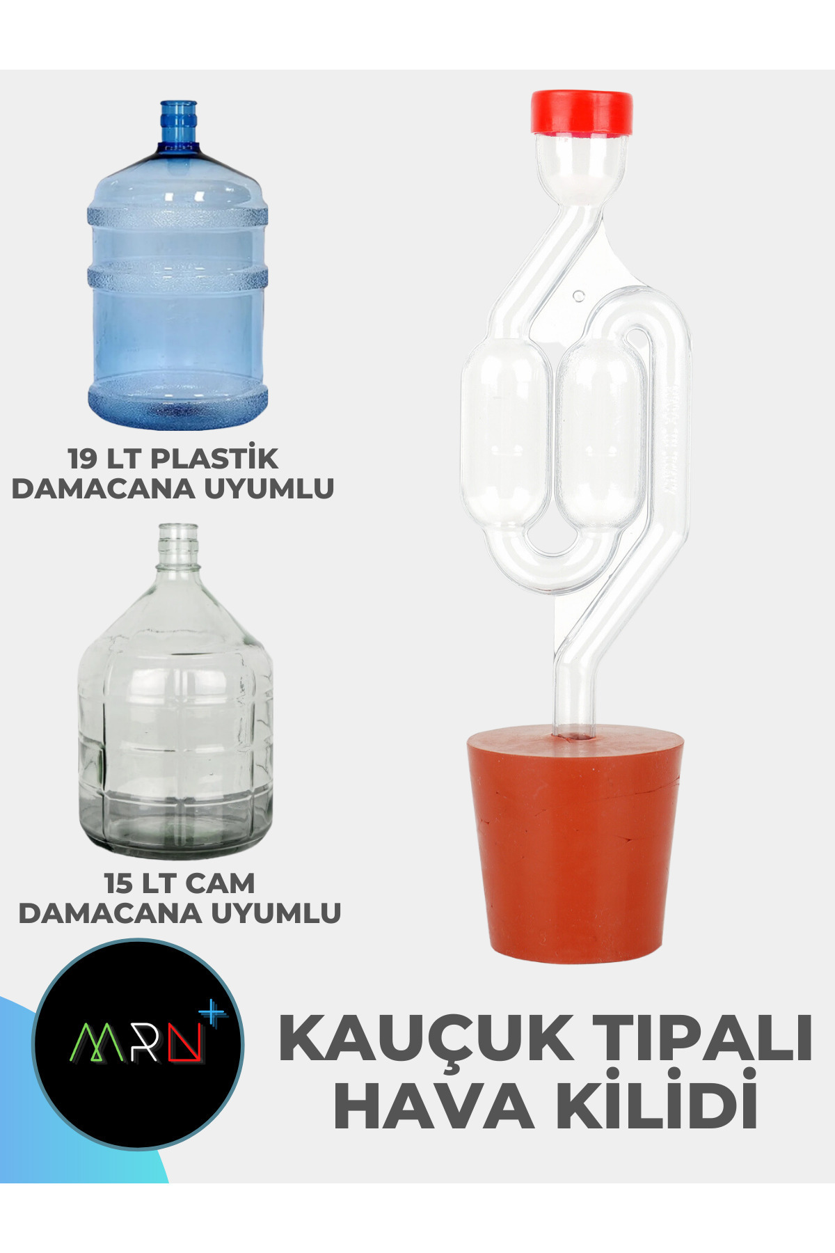 Mirvano Hava Kilidi Kauçuk Tıpalı Butik Bira Ve Şarap Yapımı Için