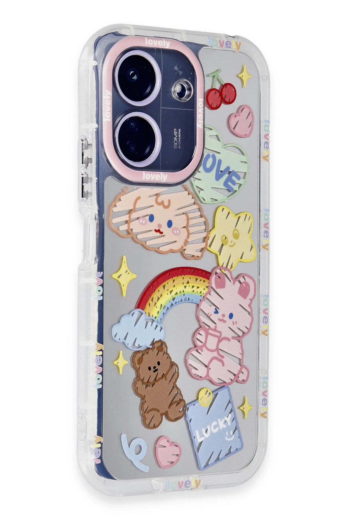 NewFace Xiaomi Redmi 13C Kılıf Reflexion Desenli Kapak - Desen 4 BSTMY