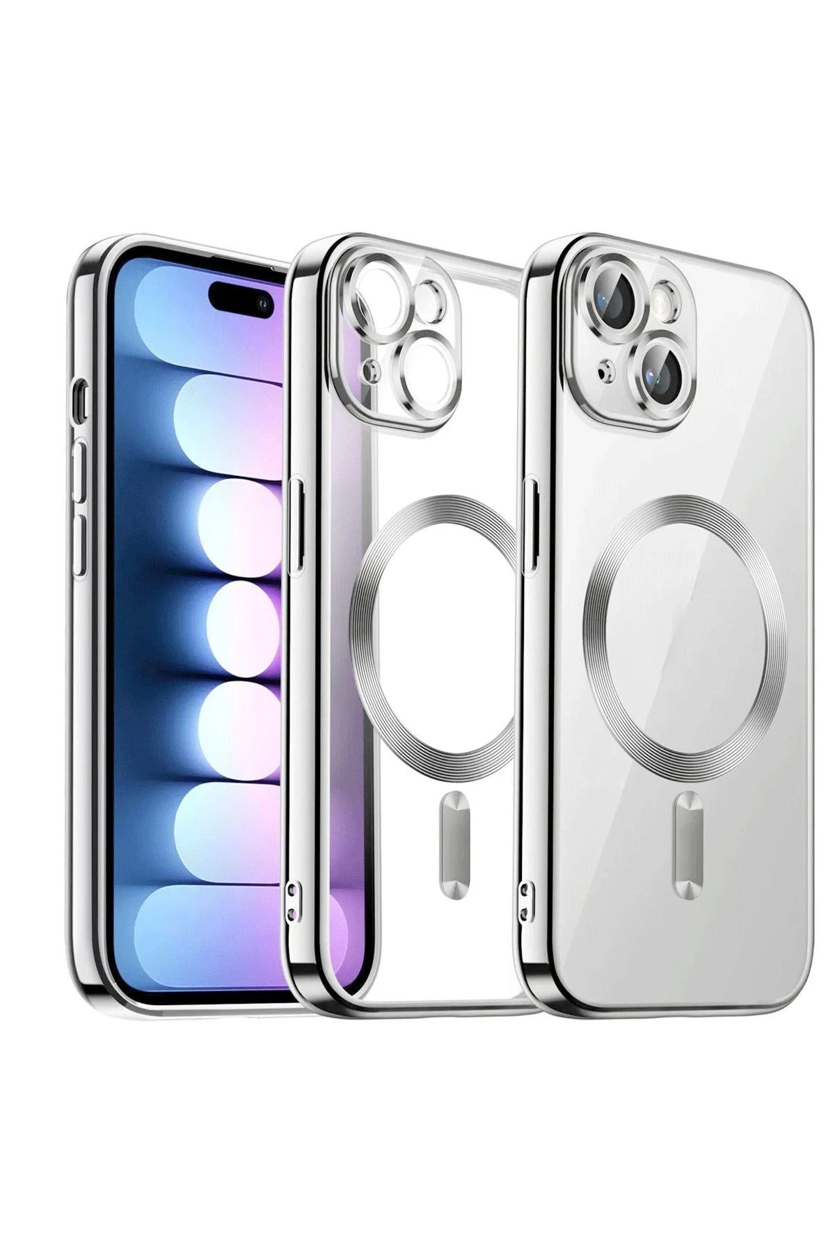 NewFace iPhone 13 Kılıf Kross Magneticsafe Kapak - Titan Gri BSTMY