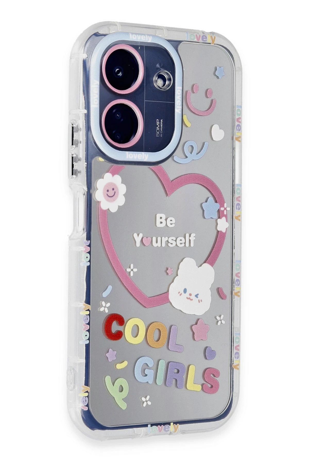 NewFace Xiaomi Redmi 13C Kılıf Reflexion Desenli Kapak - Desen 1 GLSTD