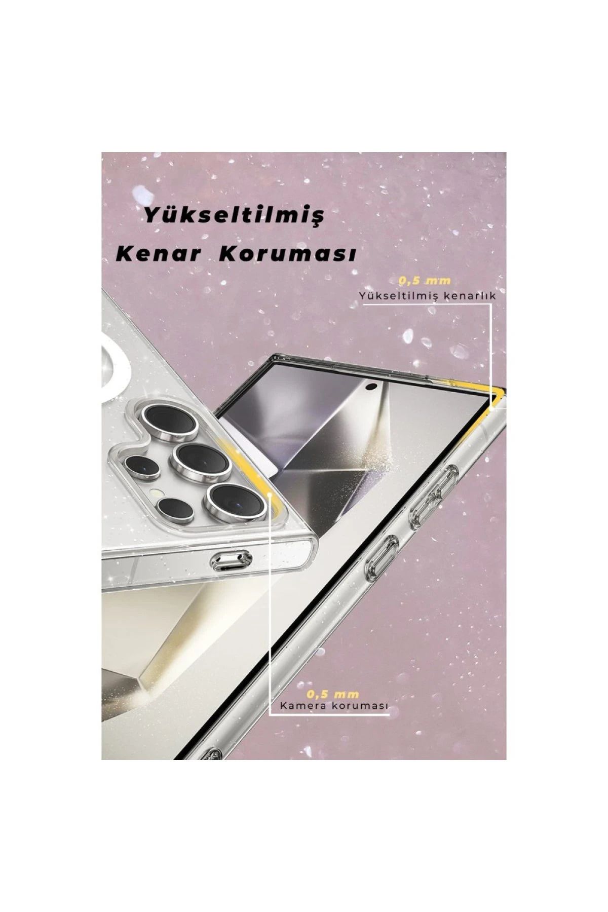 NewFace Samsung Galaxy S23 FE Kılıf Glow Magsafe Kapak - Siyah DPMAH