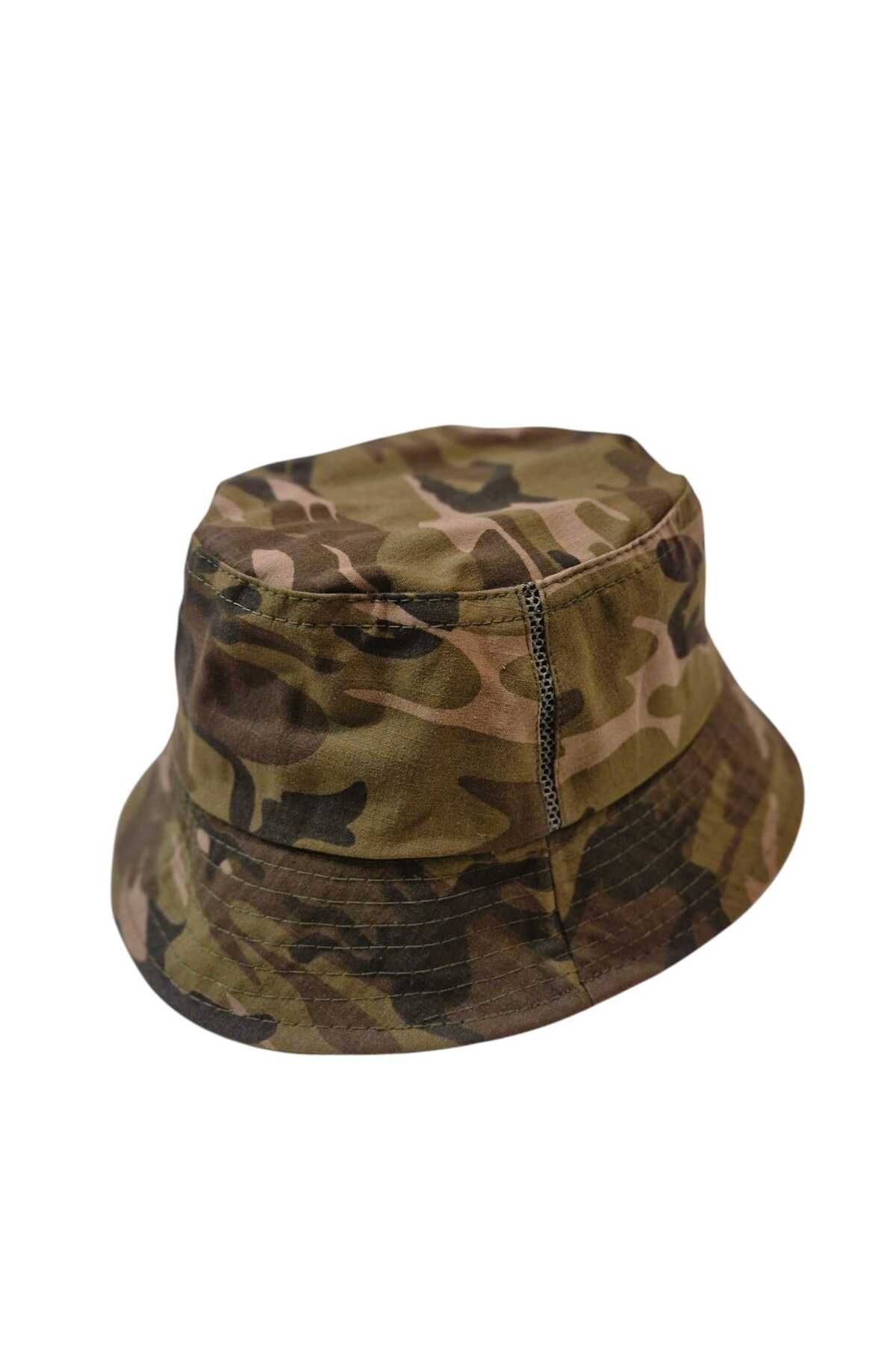 WOHOME Kamuflaj Balıkçı Bucket Unisex Balıkçı Şapkası