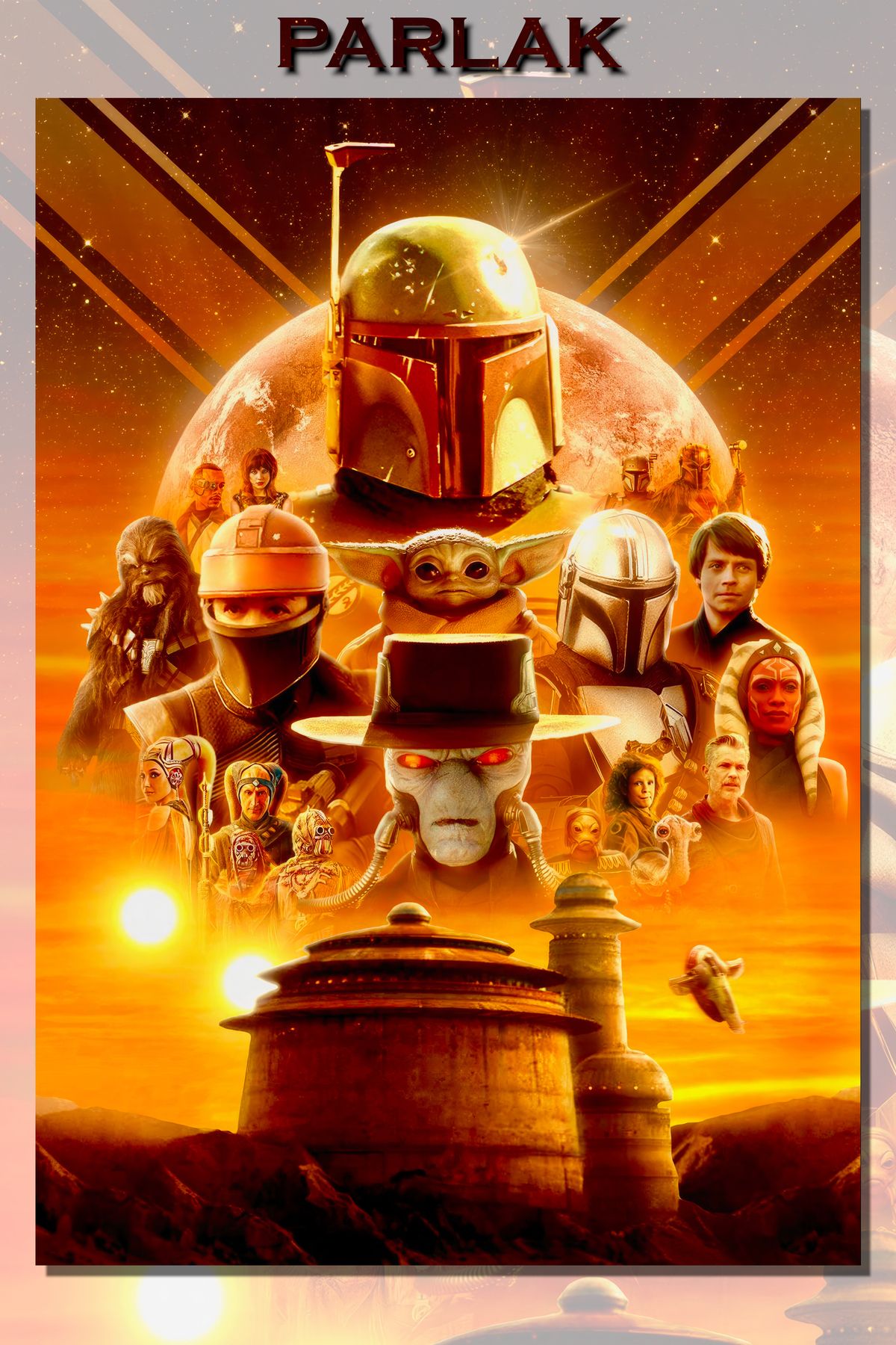 CALLWOOD Star Wars Çerçevesiz Film Tablo,Poster - Duvar Kağıdı Yüksek Kaliteli Baskı