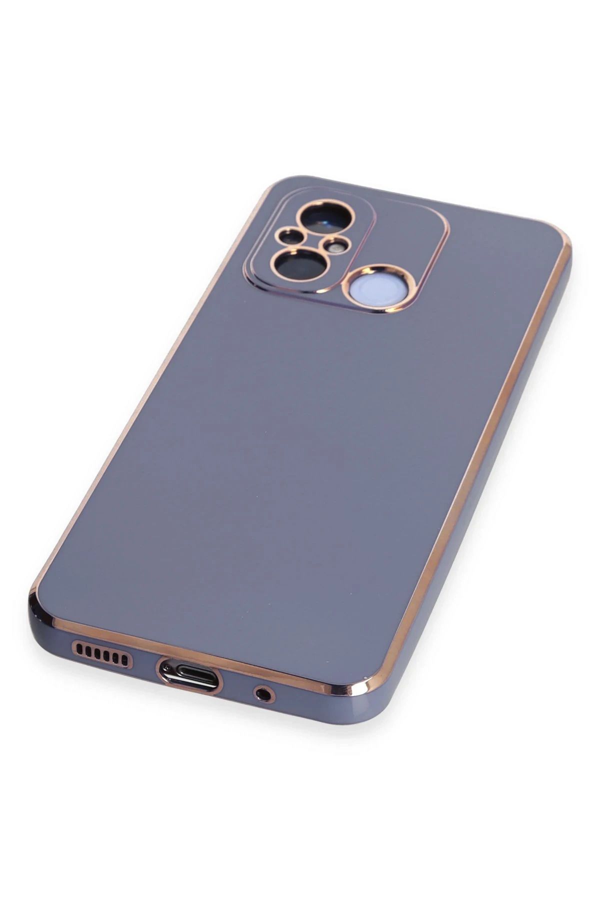 NewFace Xiaomi Redmi 12C Kılıf Volet Silikon - Mavi NRMSA