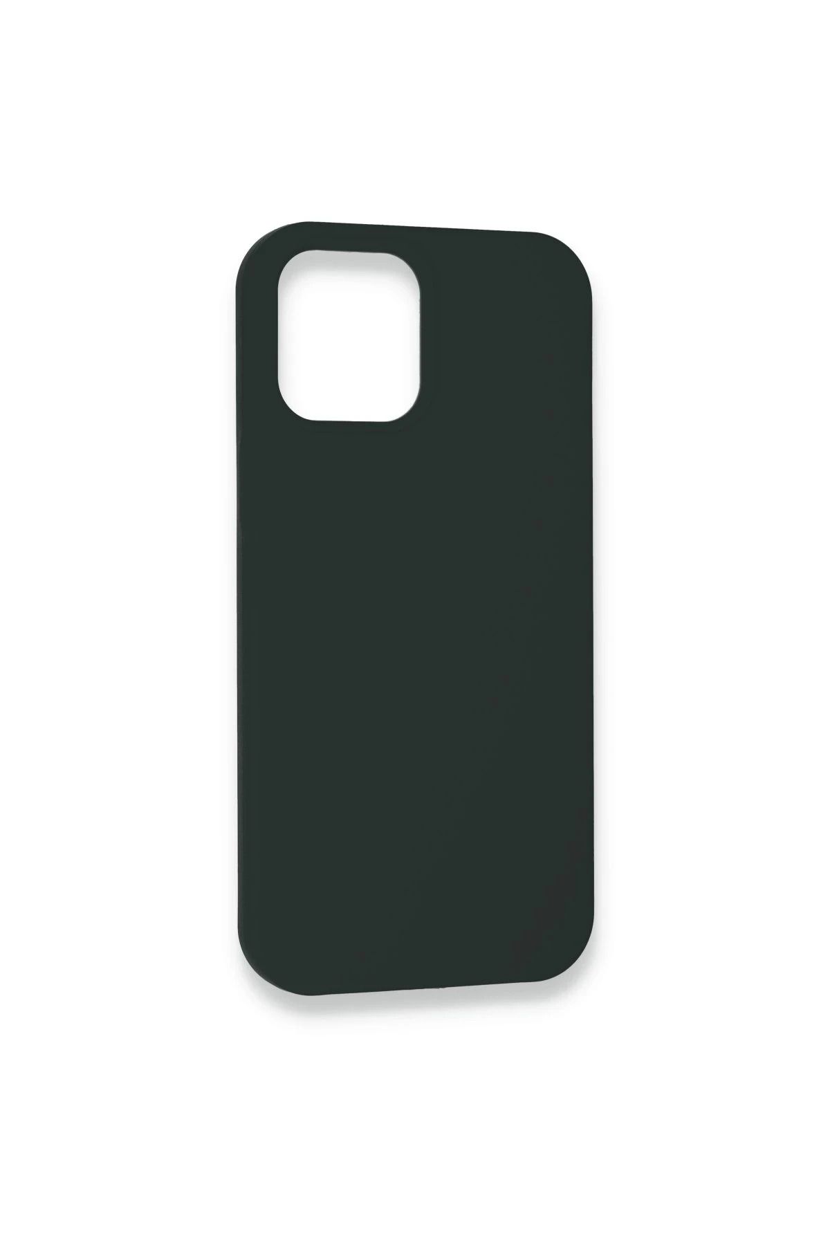 NewFace iPhone 12 uyumlu  Kılıf Lansman Legant Silikon - Koyu Yeşil BSTMY