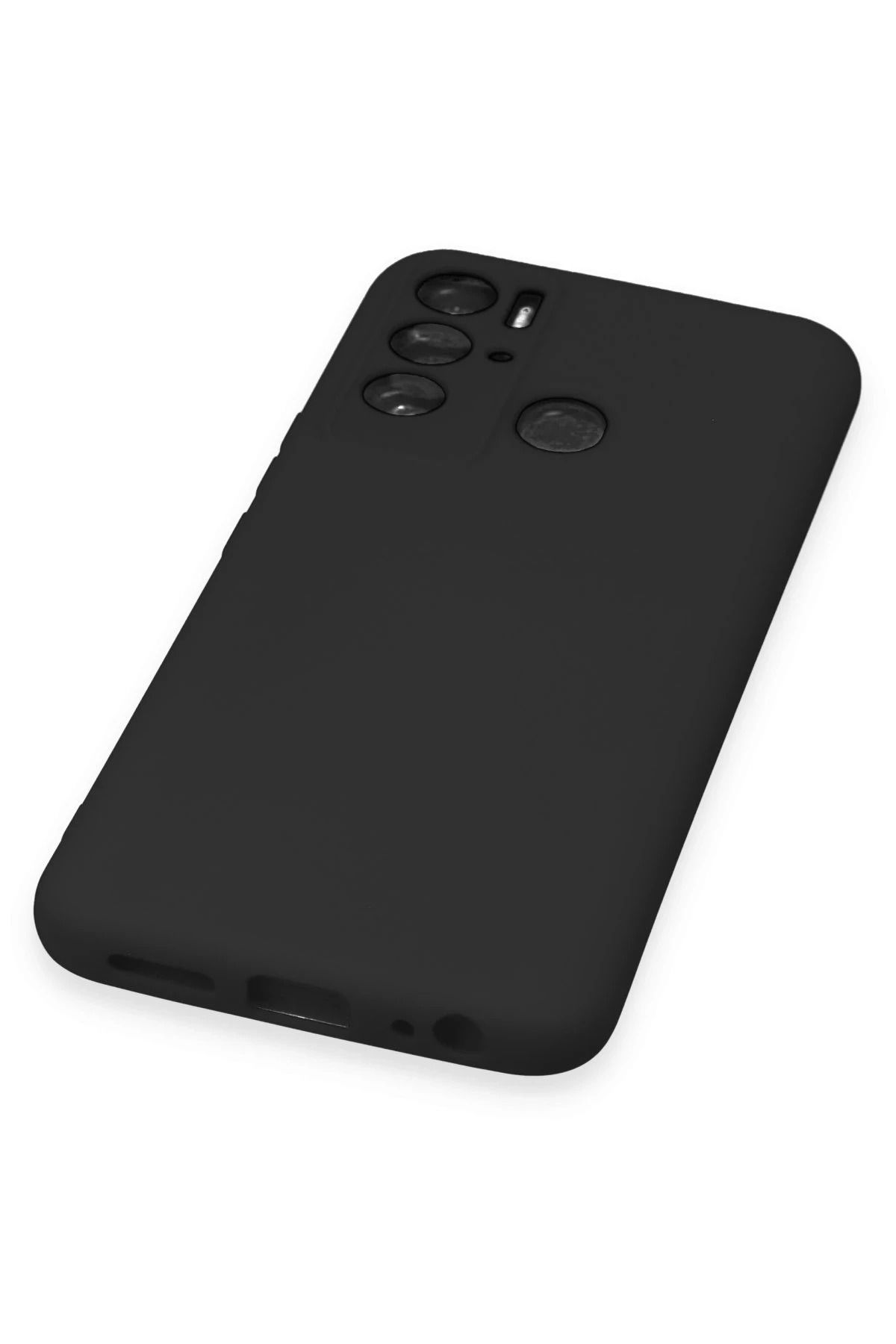 NewFace Tecno Pova Neo Uyumlu Kılıf Nano içi Kadife Silikon - Siyah BSTMY