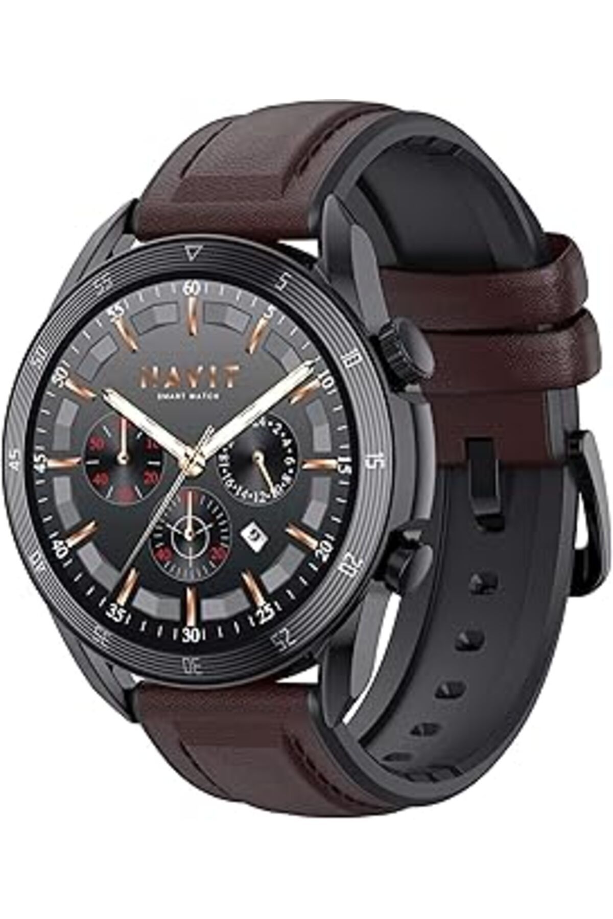 NZM TİCARET Watch M9030 Pro Amoled Hd 46mm Akıllı Saat -sesli Telefon Görüşmesi Kahverengi