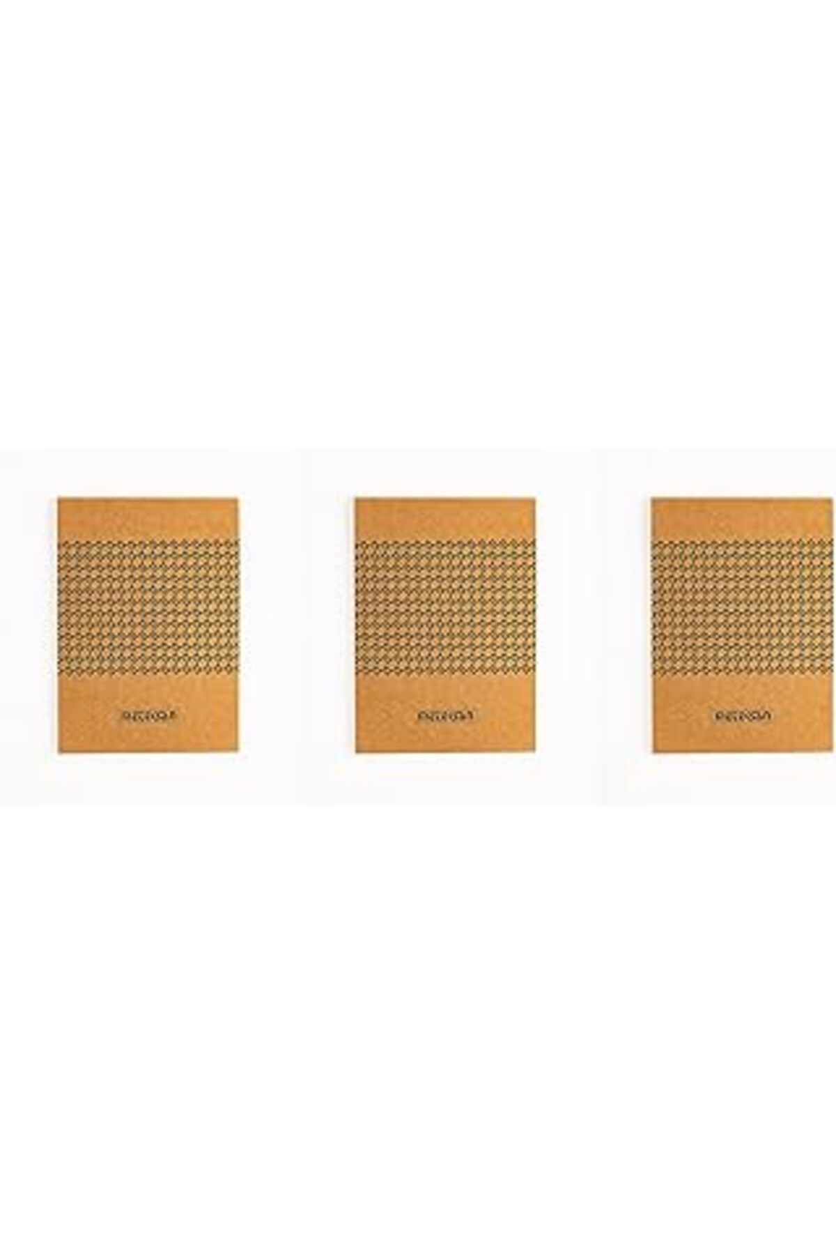 NZM TİCARET Meteksan 17X24 Cm Kraft Bloknot 50 Yaprak, Çizgili 3'Lü Paket