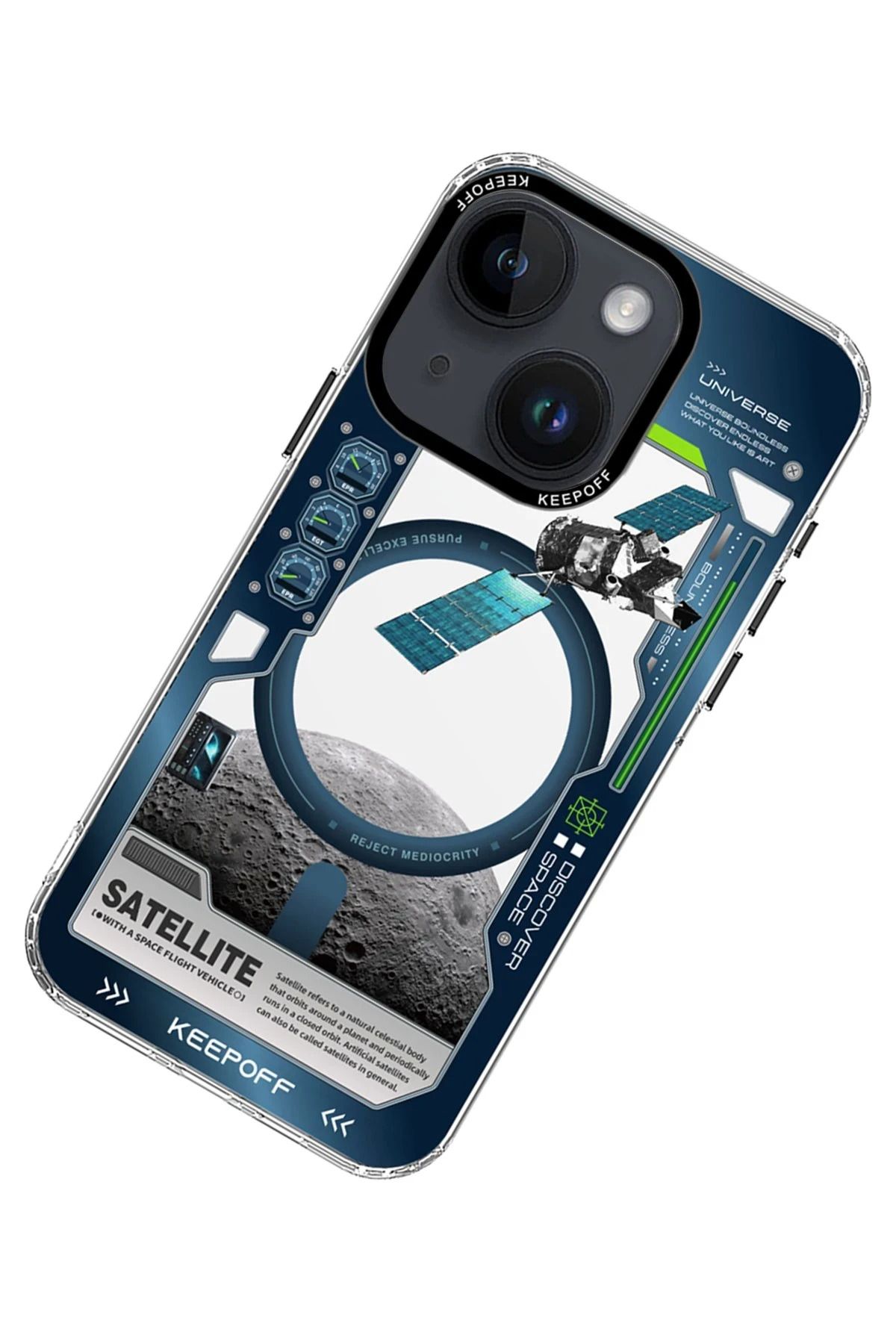 Keep Off iPhone 15 Aerospace Magsafe Kapak - Satellite SVLRS
