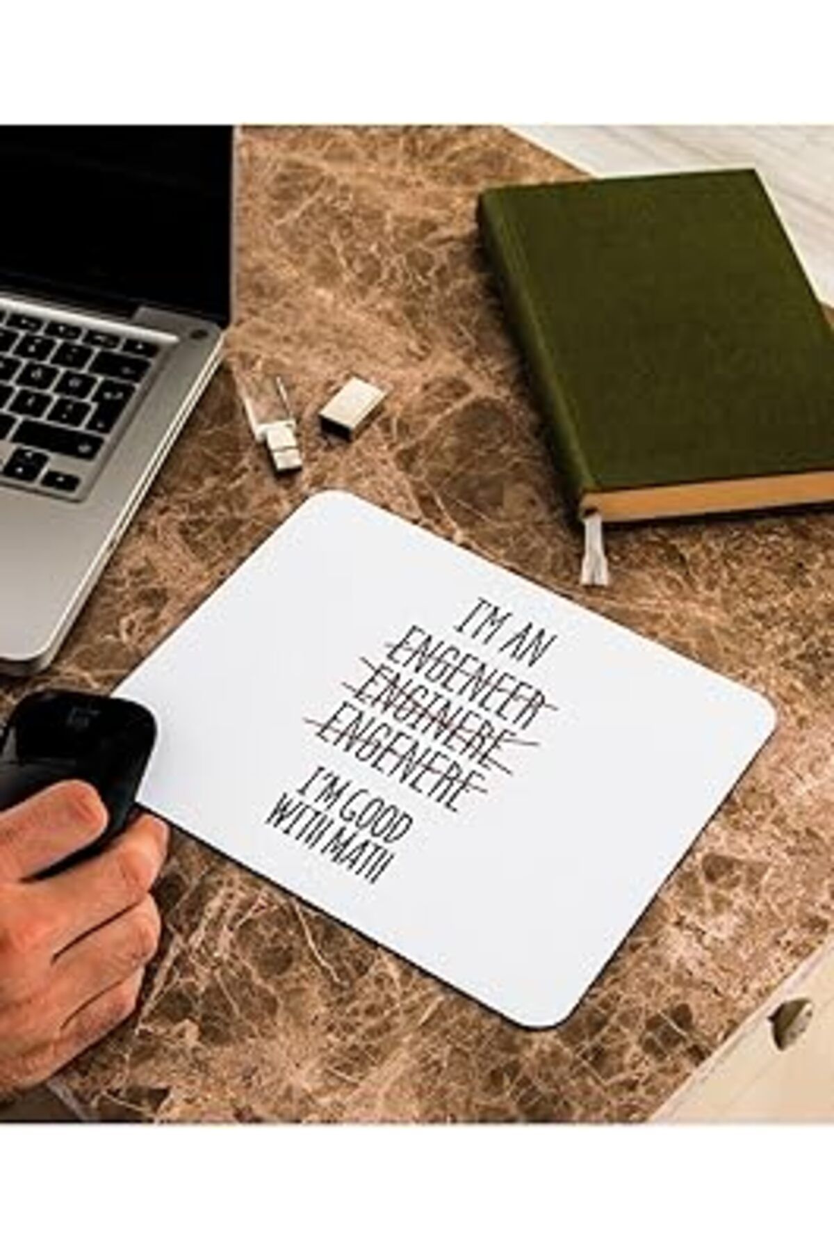 Mu Art Ahşap Hediyesepeti Mühendis Sevgiliye Hediye Engineer Mousepad - Mouse Pad - Fare Altlığı