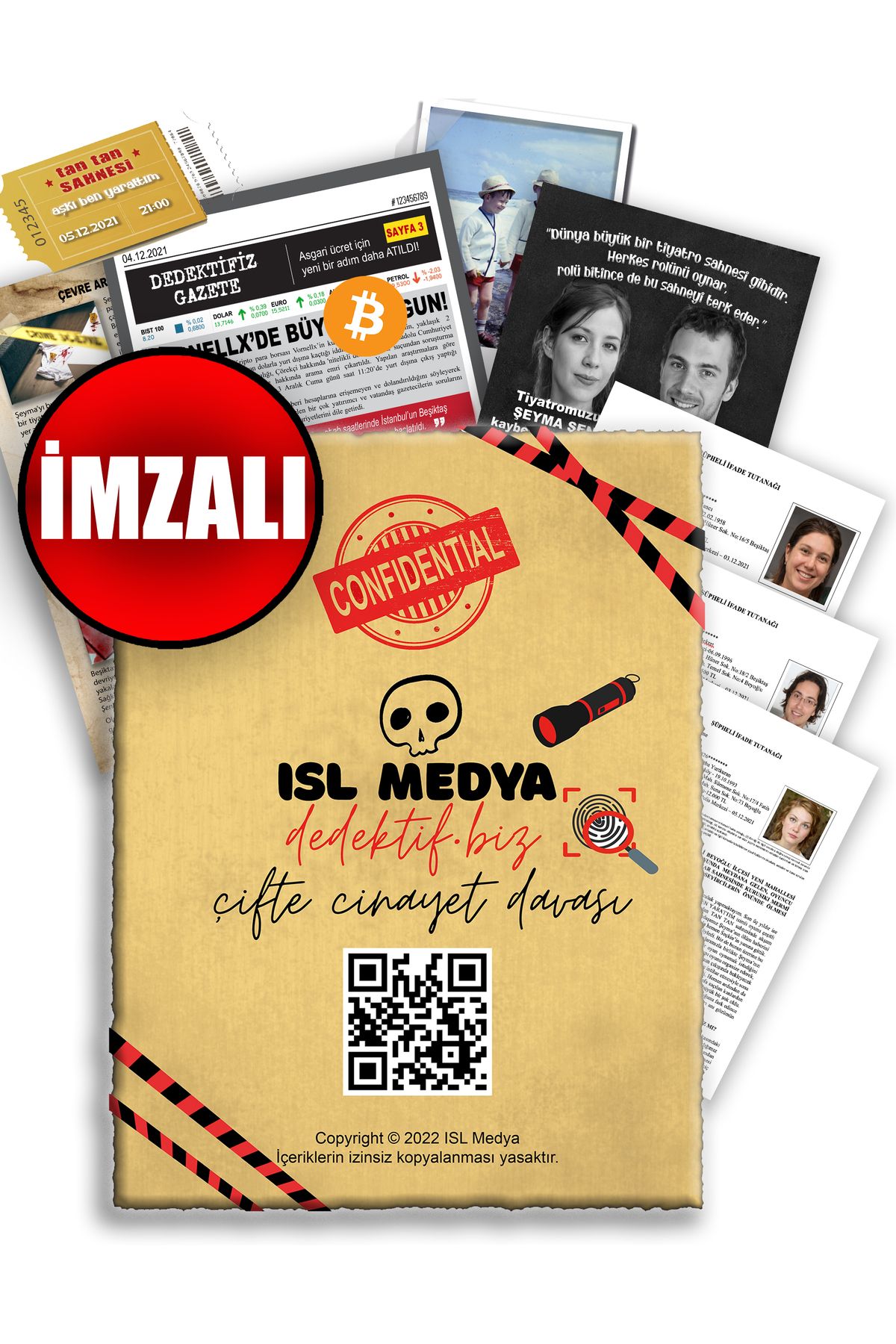 ISL MEDYA İmzalı - Dedektiflik Oyunu (Çifte Cinayet Davası) Gizem Suçlu Bulma