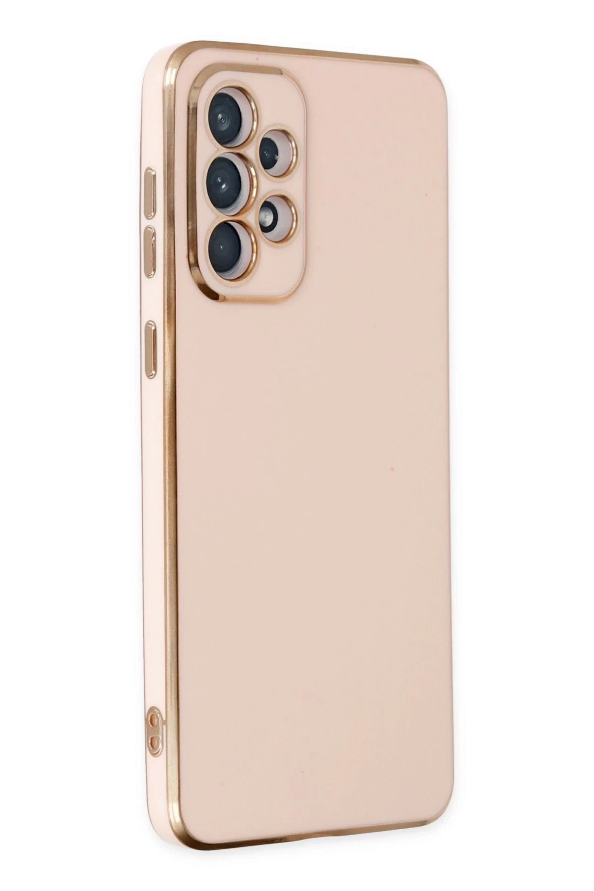 NewFace Samsung Galaxy A73 5G Kılıf Volet Silikon - Pembe BSTMY