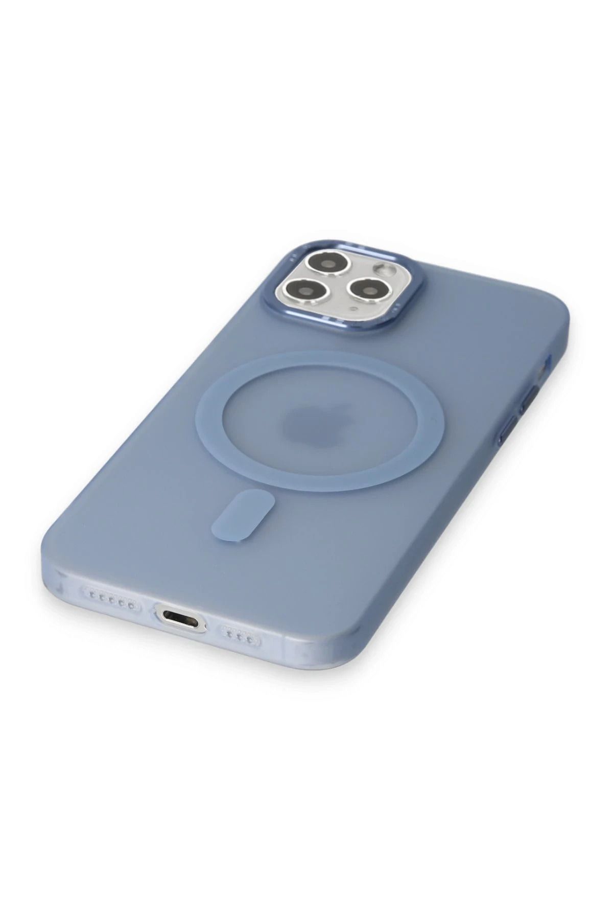 NewFace iPhone 11 Pro Kılıf Lodos Magneticsafe Mat Kapak - Sierra Blue BSTMY