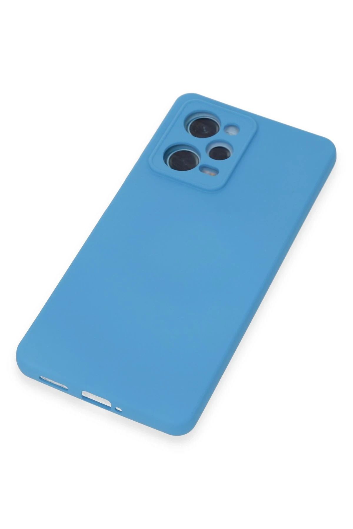 NewFace Xiaomi Redmi Note 12 Pro 5G Kılıf Nano içi Kadife Silikon - Mavi BSTMY uyumlu