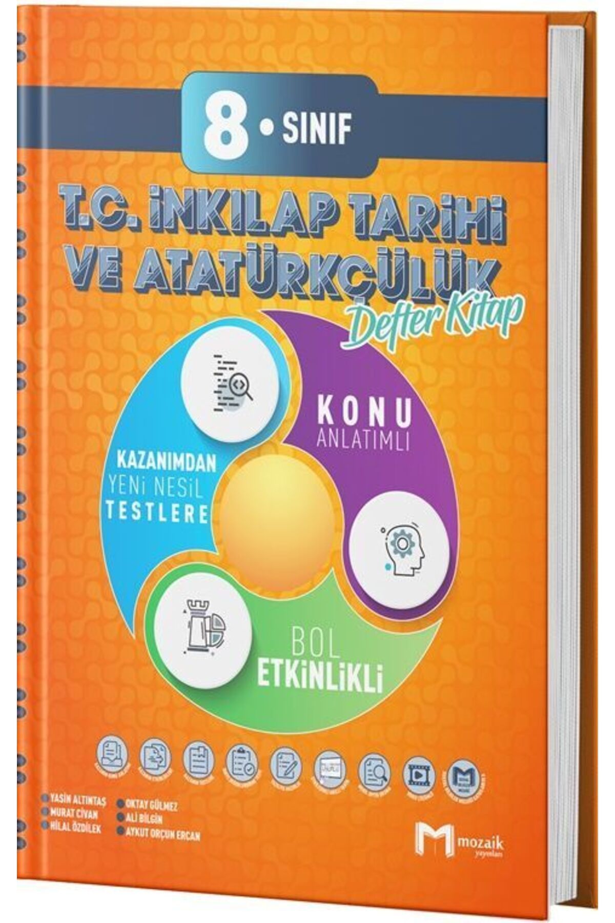 Mozaik Yayınları Mozaik Yayınları 8. Sınıf T.C. İnkılap Tarihi ve Atatürkçülük Defter Kitap
