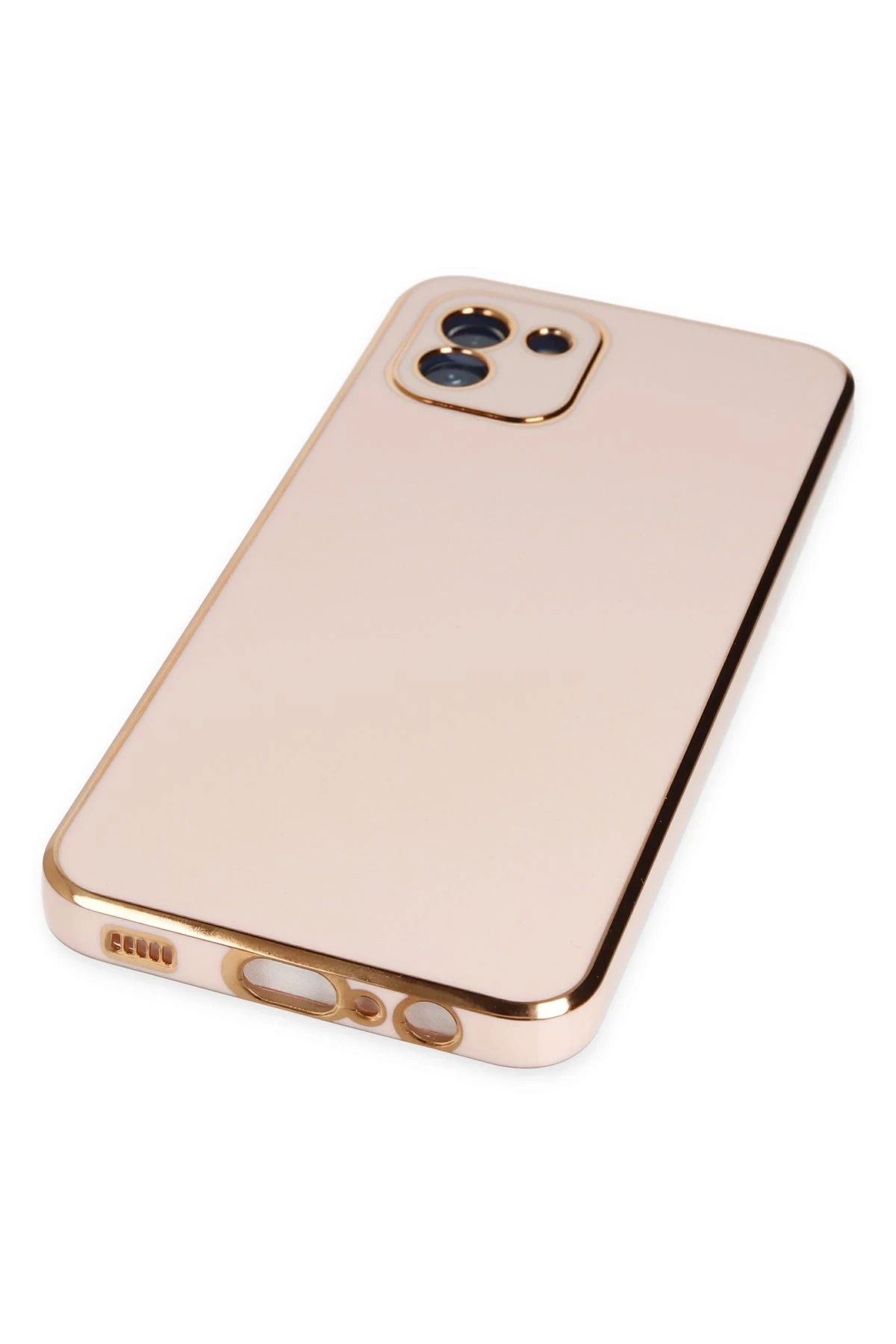 NewFace Samsung Galaxy A03 Kılıf Volet Silikon - Pembe BSTMY