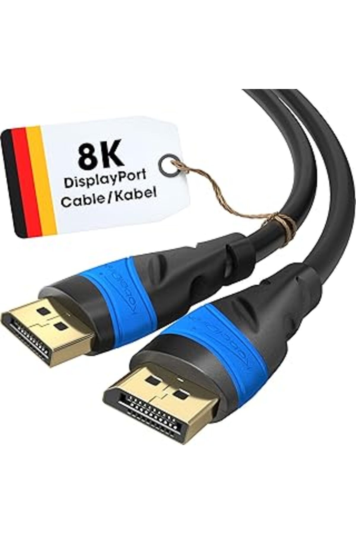 NETWORK ART Kabeldirekt – 8K Displayport Kablo – 2.9M – Dp Kablosu, Almanya’Da Geliştirilmiştir – 0,5-10M Arası