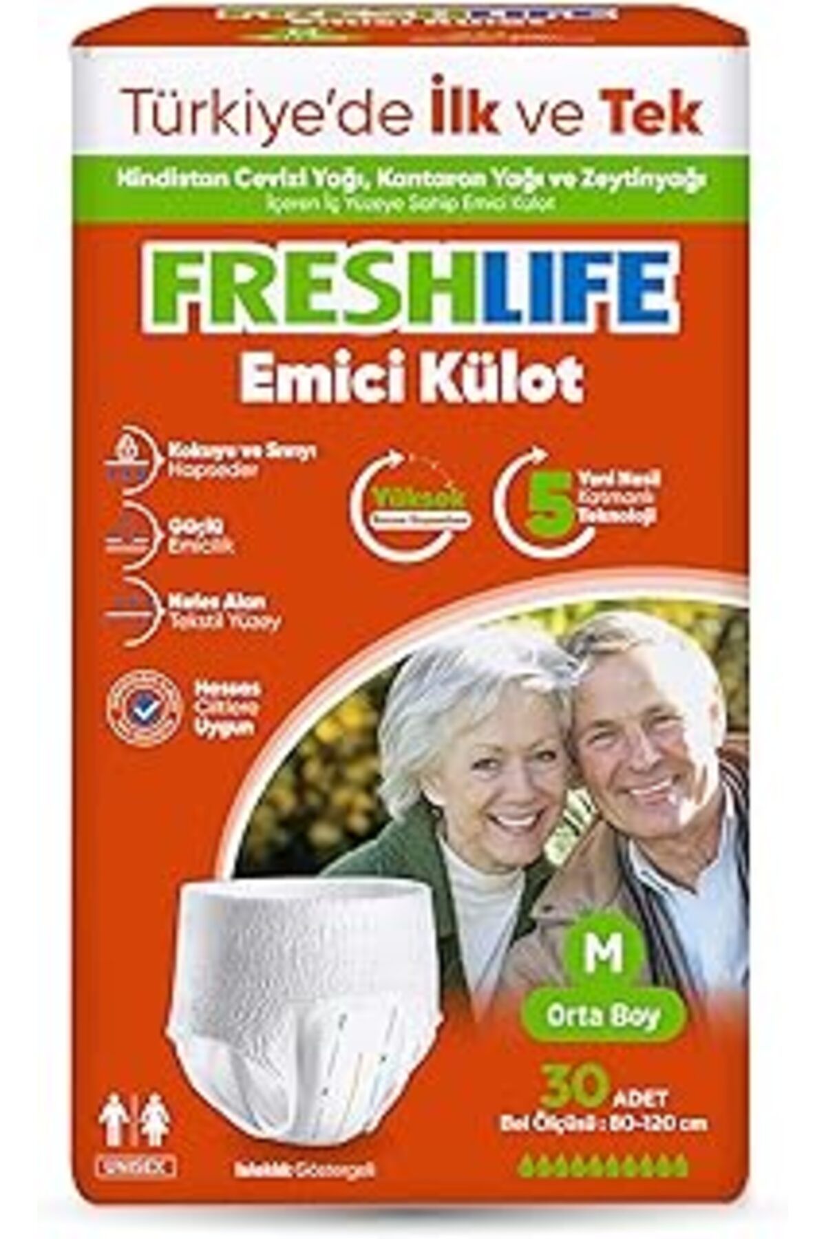 Mu Art Ahşap Freshlife Medium Emici Külot 30 Adet