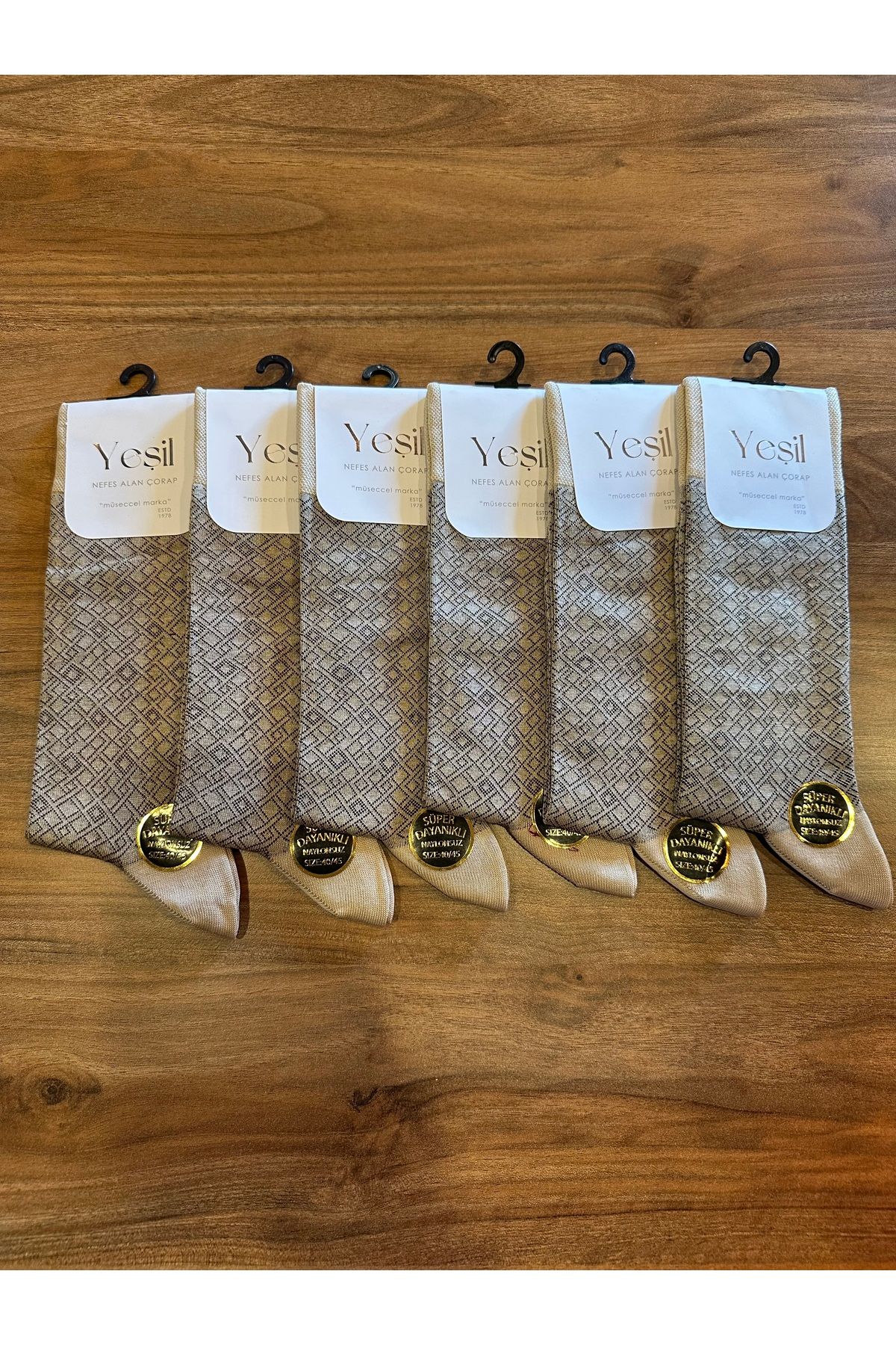 YEŞİL Bambu Pamuk Kaliteli Konforlu Sağlıklı Erkek Çorap 6’lı Paket