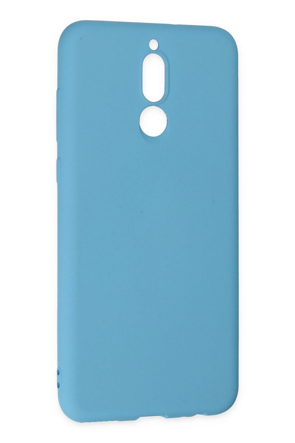 NewFace Huawei Mate 10 Lite uyumlu Kılıf Nano içi Kadife Silikon - Mavi BSTMY