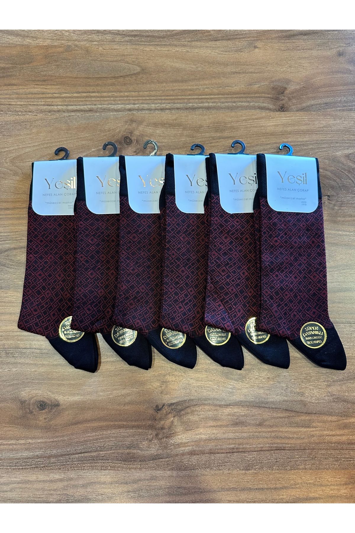 YEŞİL Bambu Pamuk Kaliteli Konforlu Sağlıklı Erkek Çorap 6’lı Paket