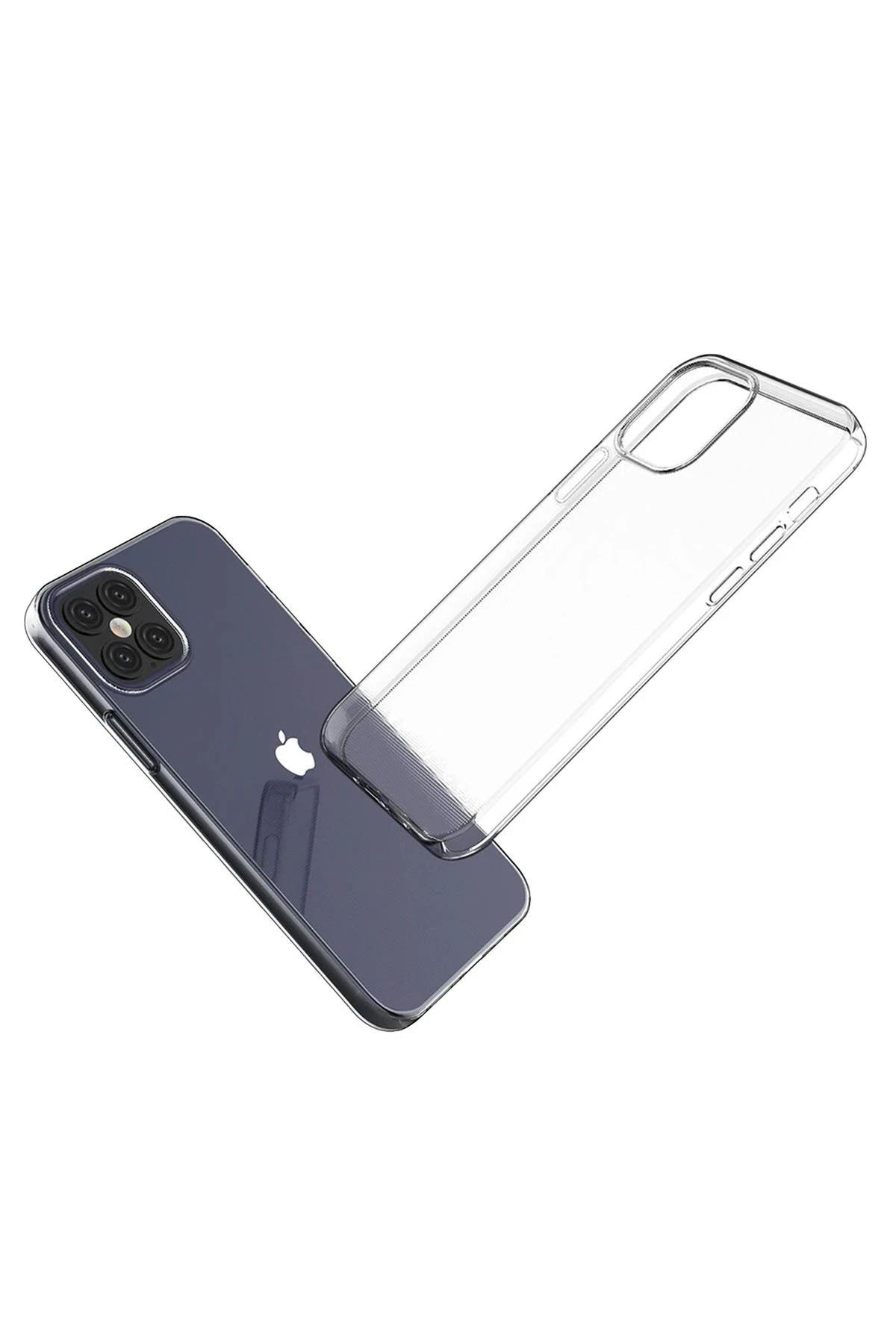 NewFace iPhone 12 Pro Max Kılıf Lüx Şeffaf Silikon BSTMY