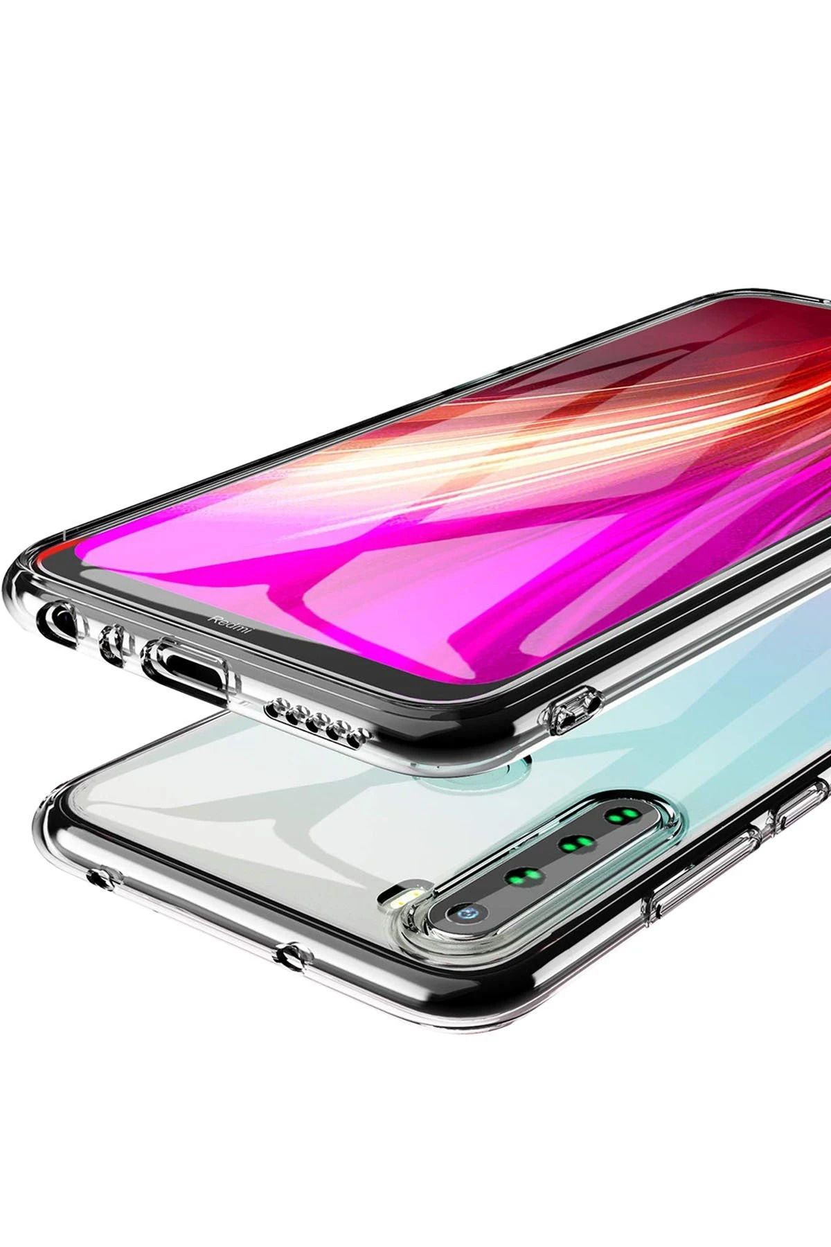 NewFace Xiaomi Redmi Note 8 Kılıf Lüx Şeffaf Silikon NRMSA