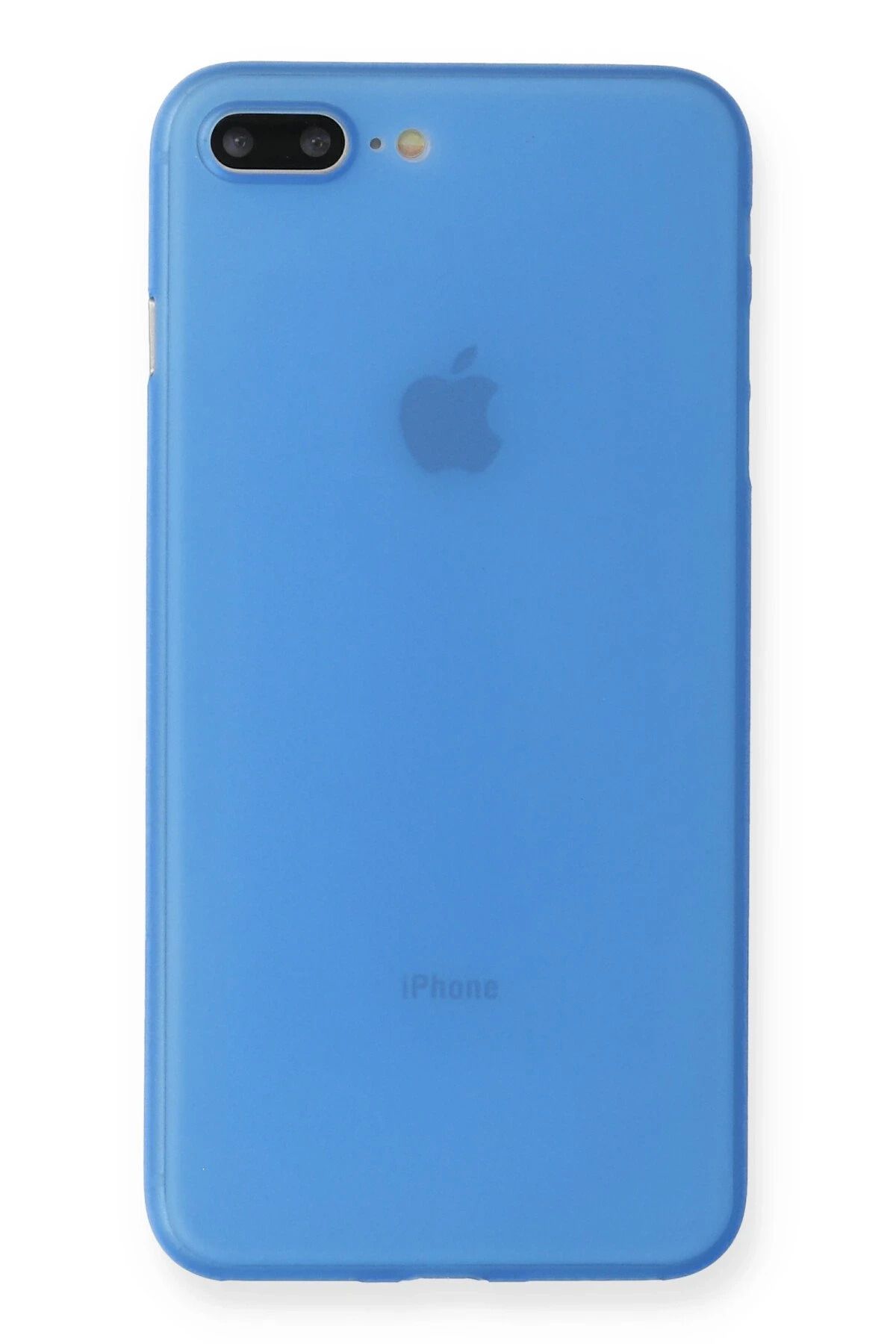 NewFace iPhone 7 Plus Kılıf PP Ultra İnce Kapak - Mavi BSTMY