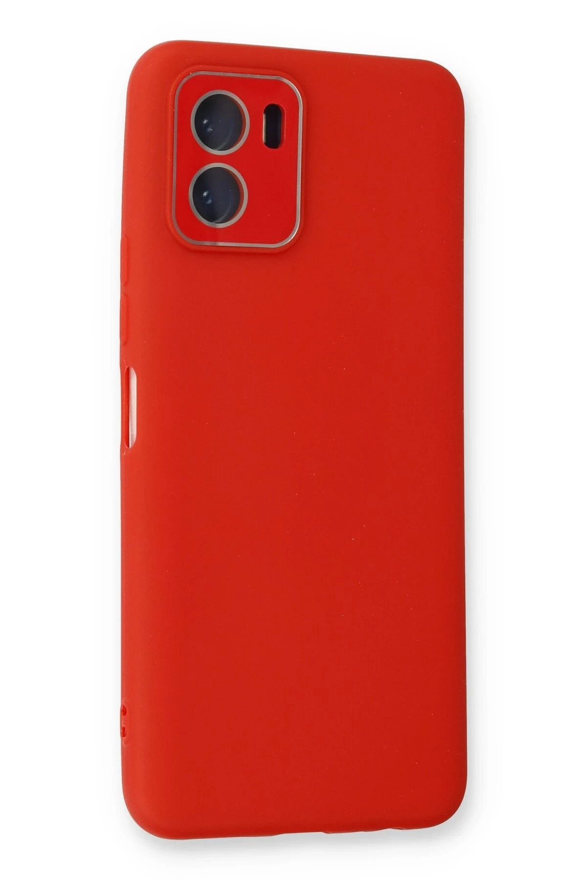 NewFace Vivo Y15S Kılıf Lansman Glass Kapak - Kırmızı SVLRS