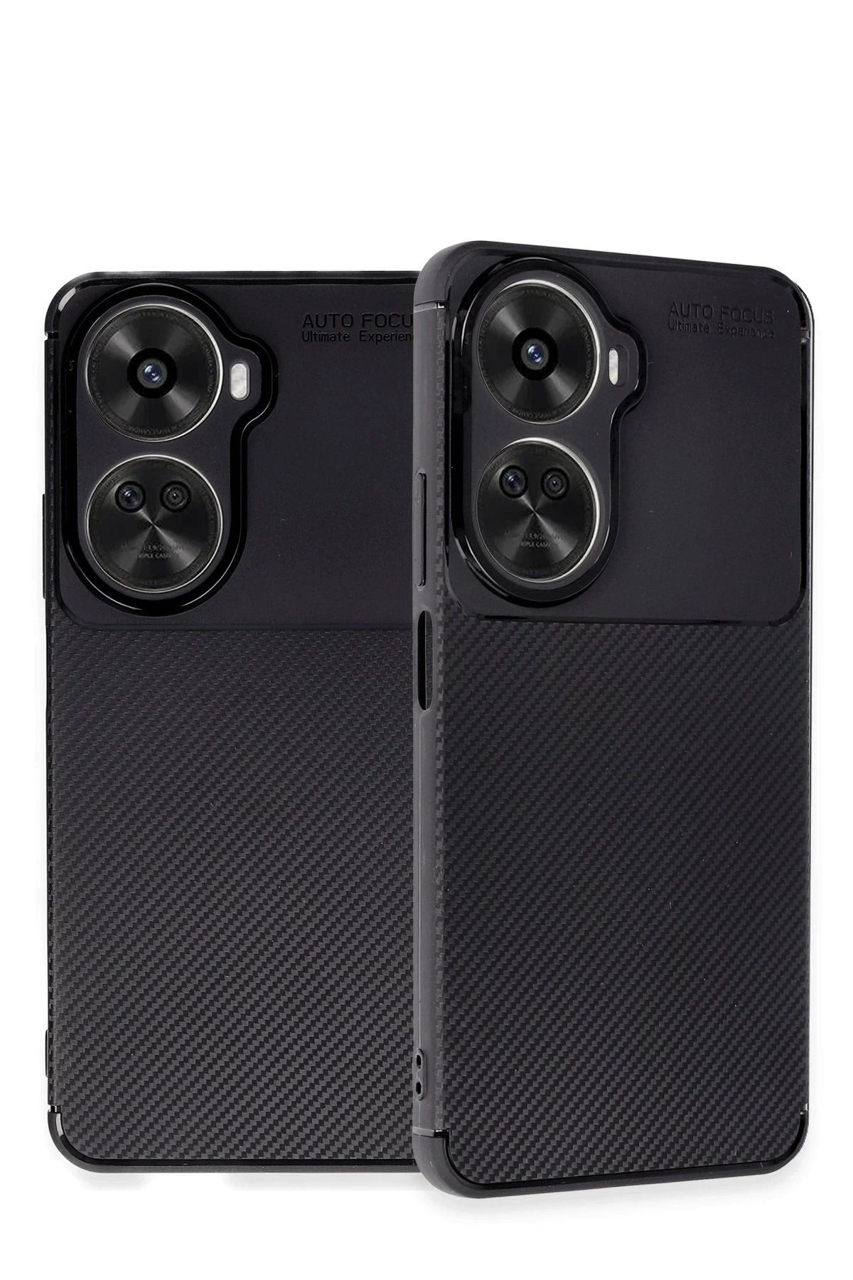 NewFace Huawei Nova 12 SE Kılıf Auto Focus Karbon Kapak - Siyah WLZOR