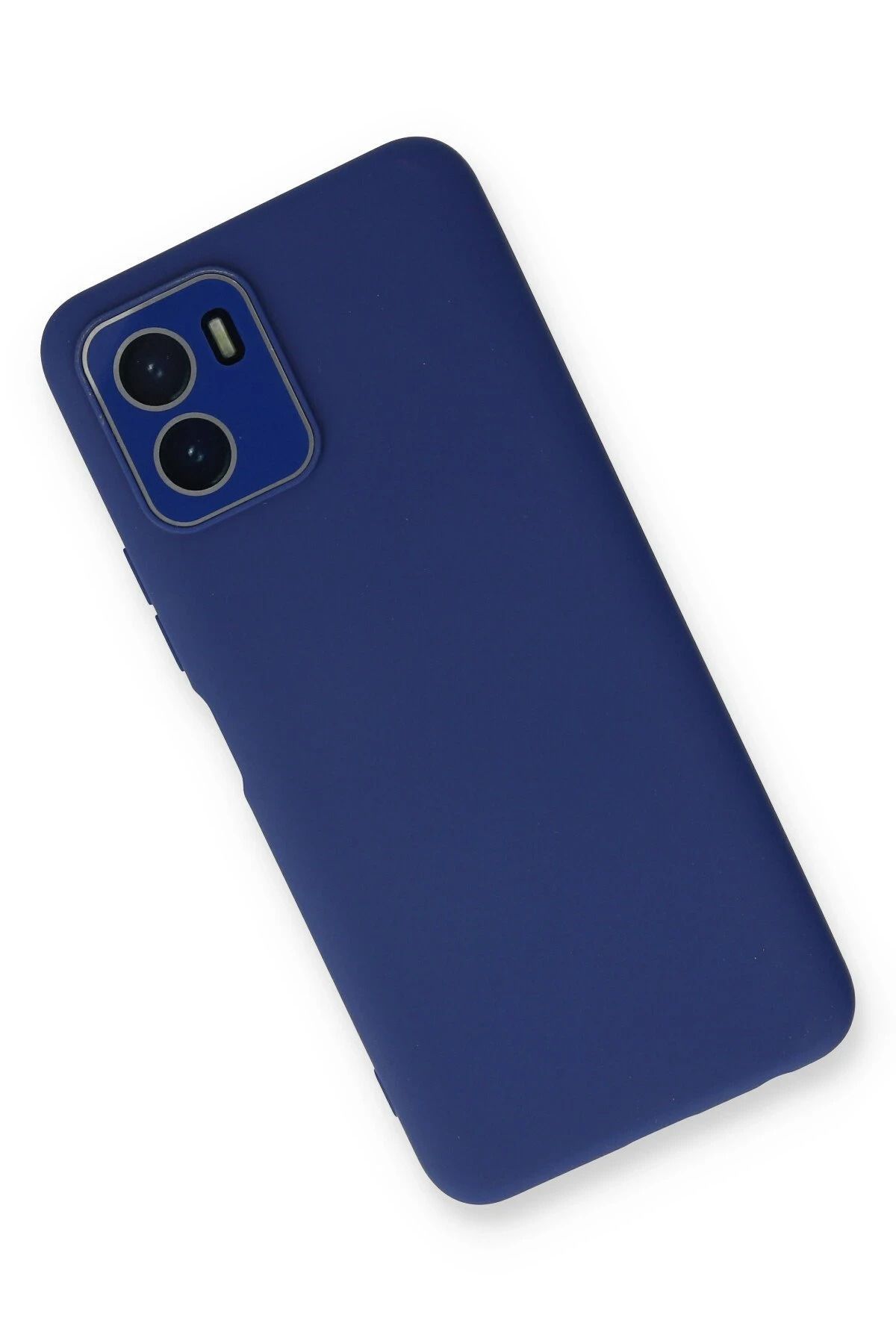 NewFace Vivo Y15S Kılıf Lansman Glass Kapak - Sky Blue NRMSA