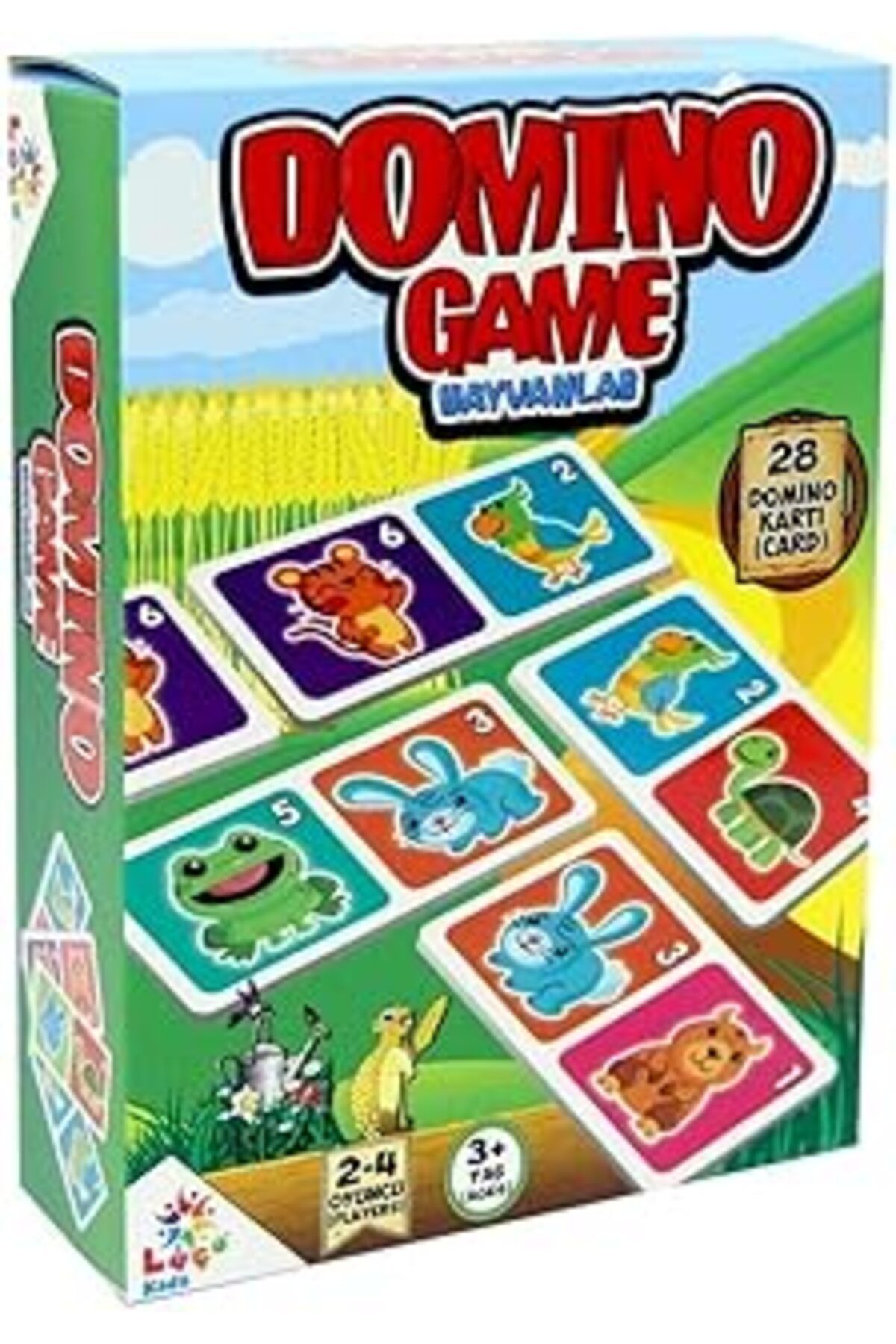 Mu Art Ahşap Arsimo Domino Game Hayvanlar Kartları, 28 Kart, 2-4 Oyuncu, 3 Yaş Ve Üzeri