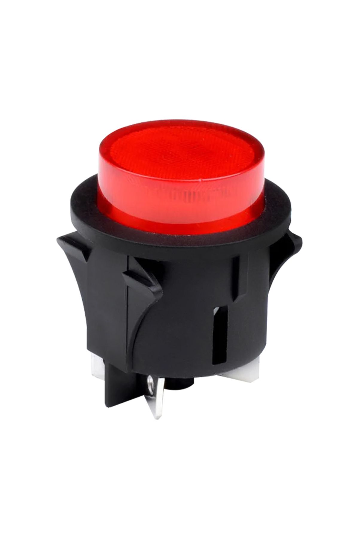 robotrend Yuvarlak 25 Mm Basmali 4 Pin Kalici Anahtar (Ps18-16N-2)(Ic-180G)