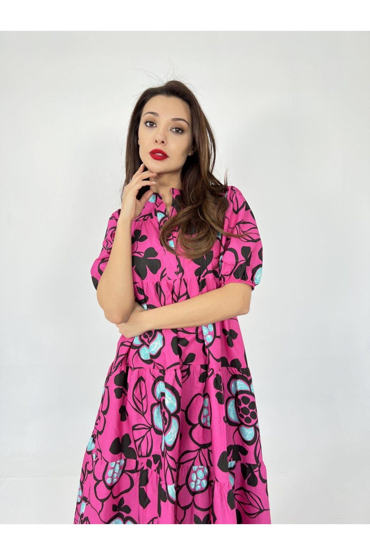 ARUZ MODA 5522 ELBİSE-TORİNO