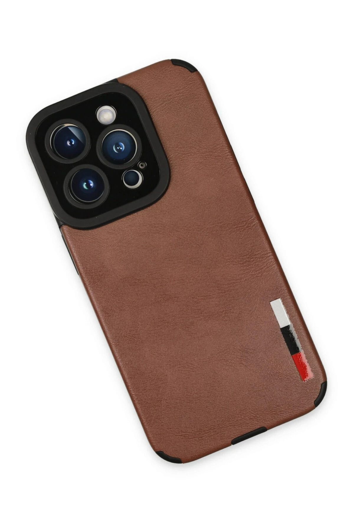 NewFace iPhone 14 Pro Kılıf Loop Deri Silikon - Kahverengi BSTMY