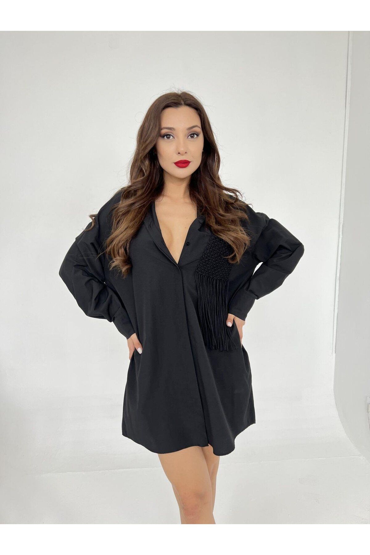 ARUZ MODA 6309 GÖMLEK-SİYAH