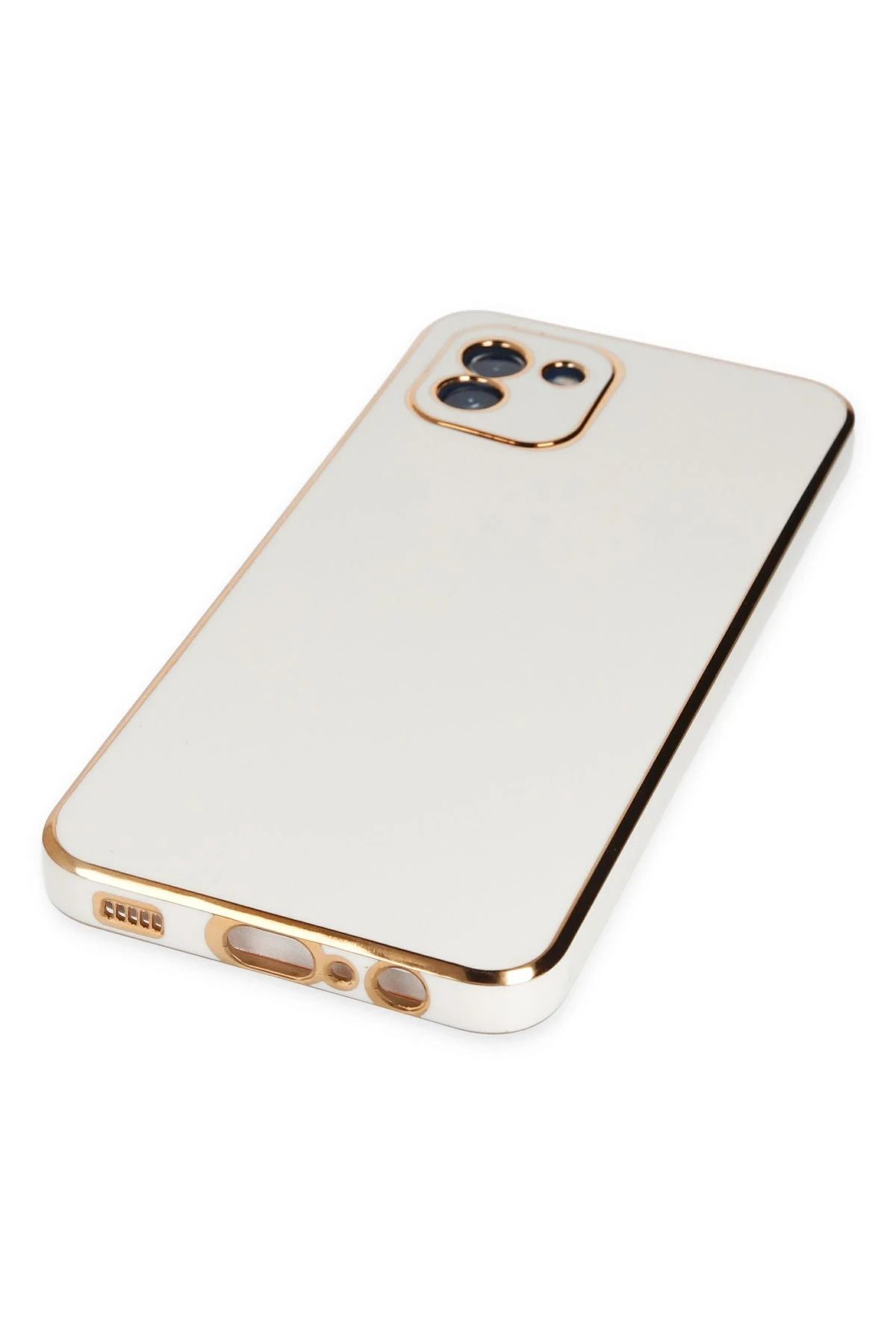NewFace Samsung Galaxy A03 Kılıf Volet Silikon - Beyaz BSTMY