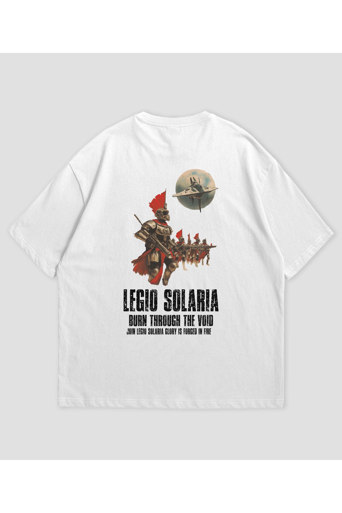 SVART WEAR Join Roman Space Legion Tasarımlı Unisex Oversize T-shirt