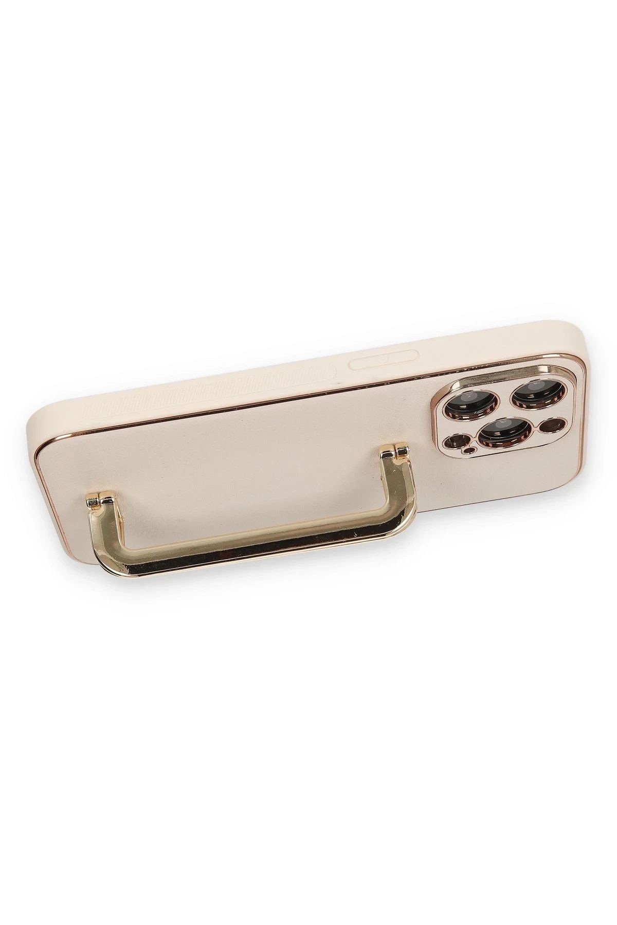 NewFace iPhone 13 Pro Kılıf Coco Elit Kapak - Gold BSTMY